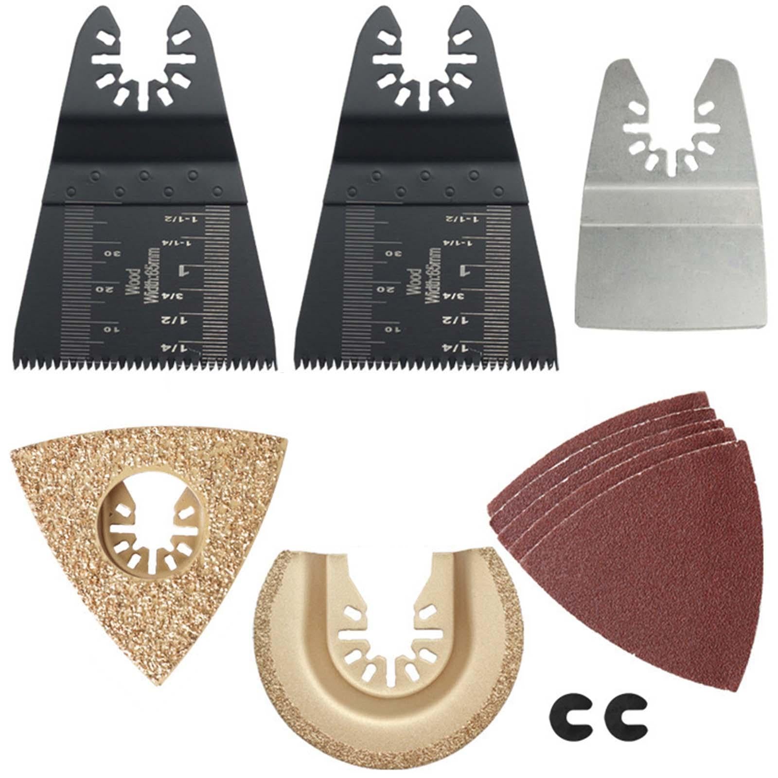 32Pcs Metal/Wood Oscillating Multitool Saw Blades Quick Release for Bosch