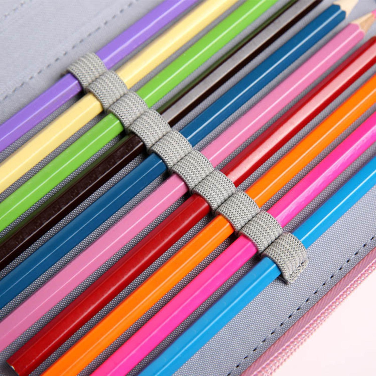 72 Slots Pencil Case for Watercolor Pens Markers Boys Girls Art Supplies Pink