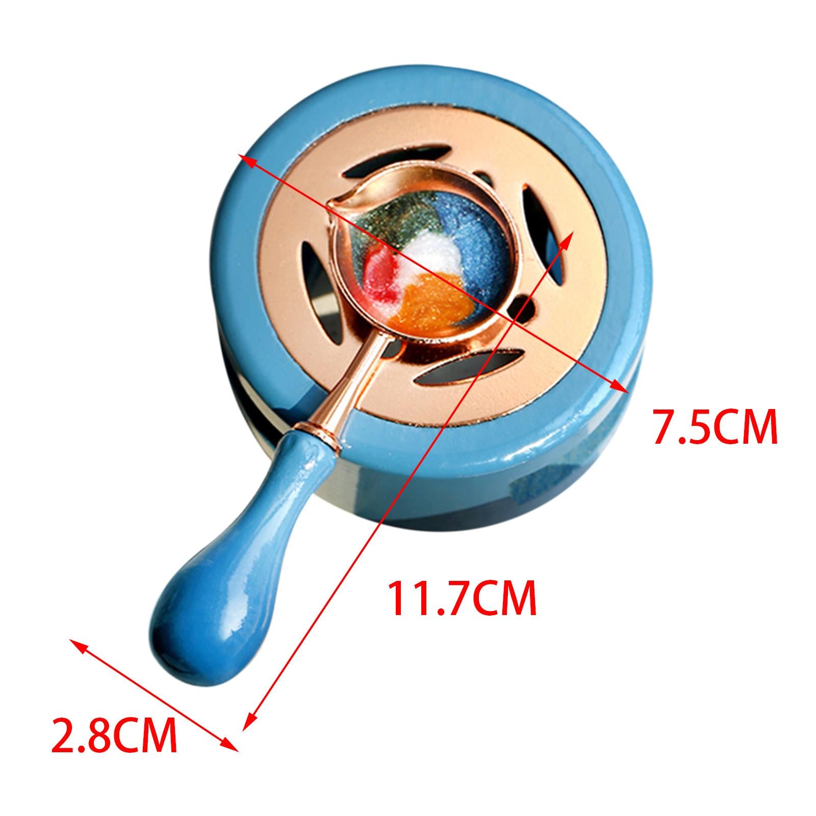 Seal Wax Melting Furnace Tool Wax Sealing Warmer for Letter Stamp Light Blue