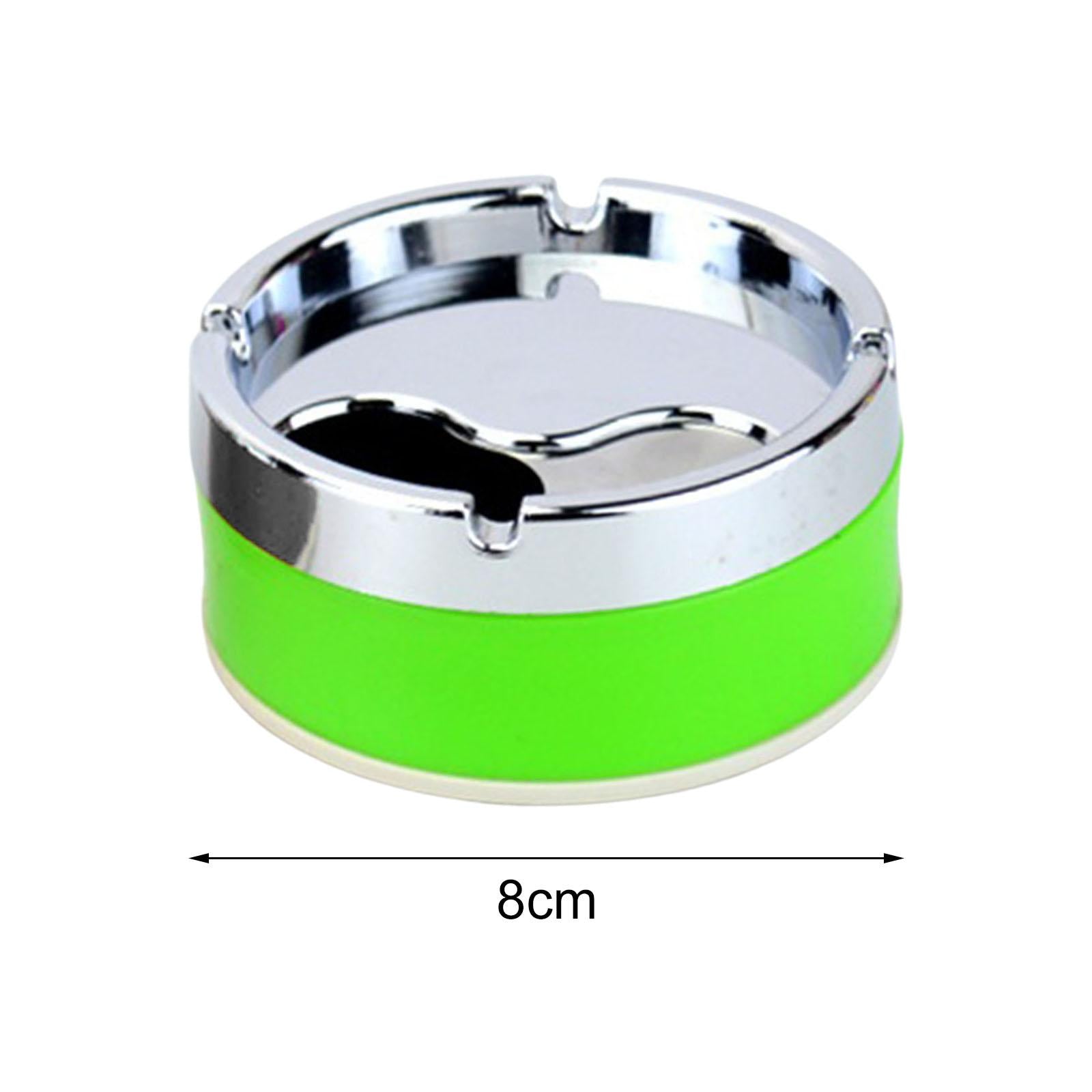 Detachable Table Ashtray Rotating Lid Ash Holder Round for Restaurant Home 8cm