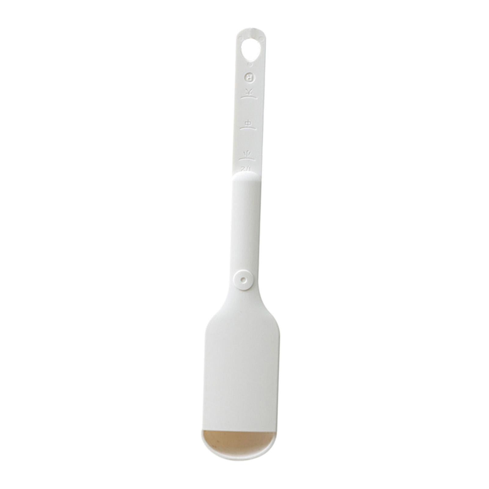 ABS Plastic Adjustable Scale Measuring Spoon Coffee Spoon for Kitchen Tool