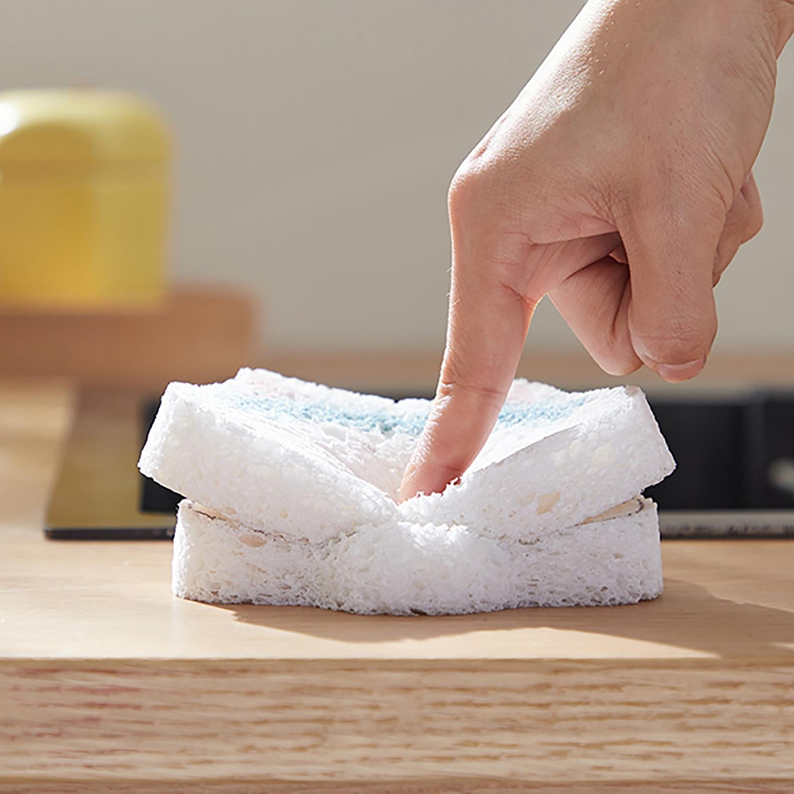 Non Stick Scrub Sponge Reusable Multifunctional for Bathroom Dish Pans Cat