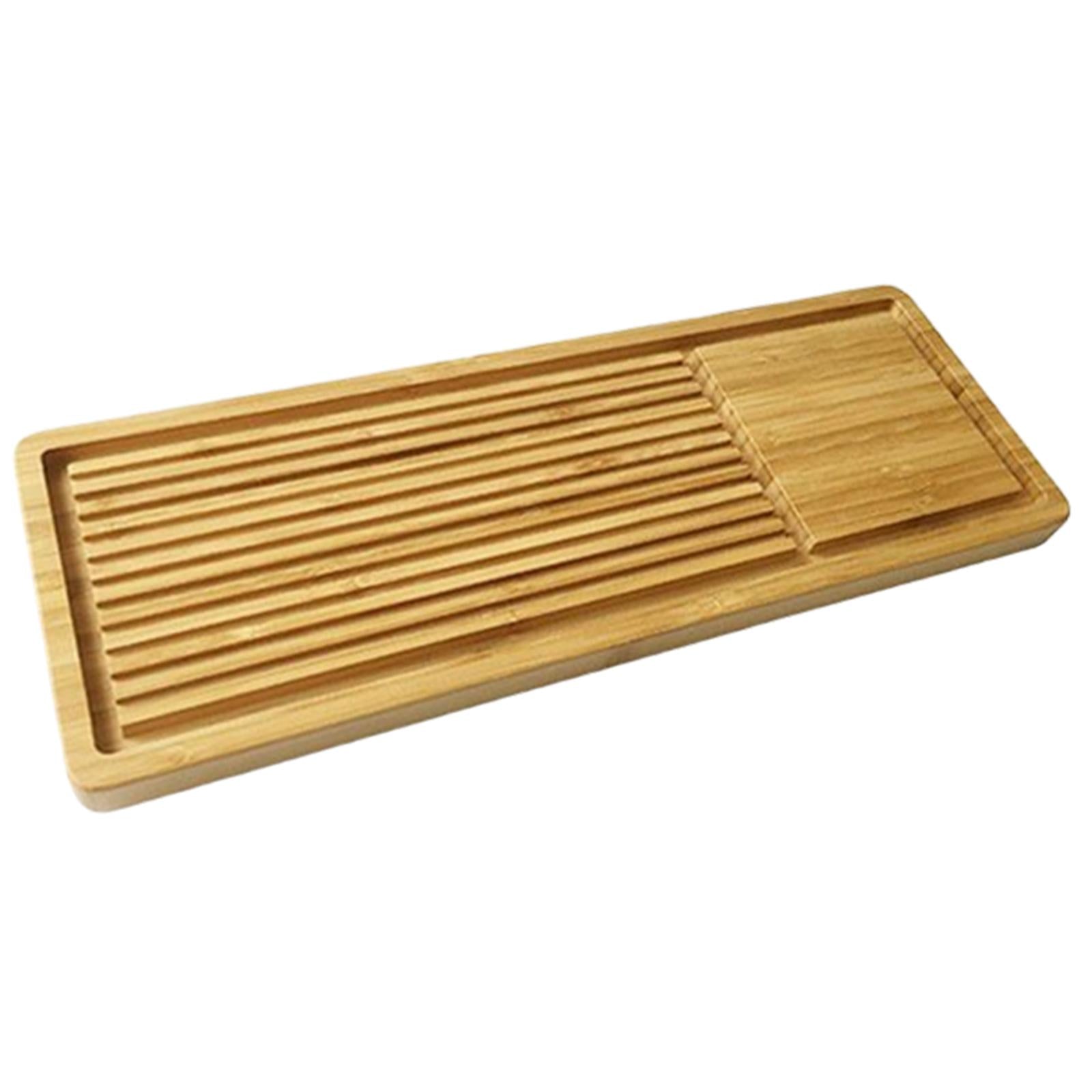 Bamboo Tea Tray Tea Table Tray Tea Ceremony Serving Tray for Household