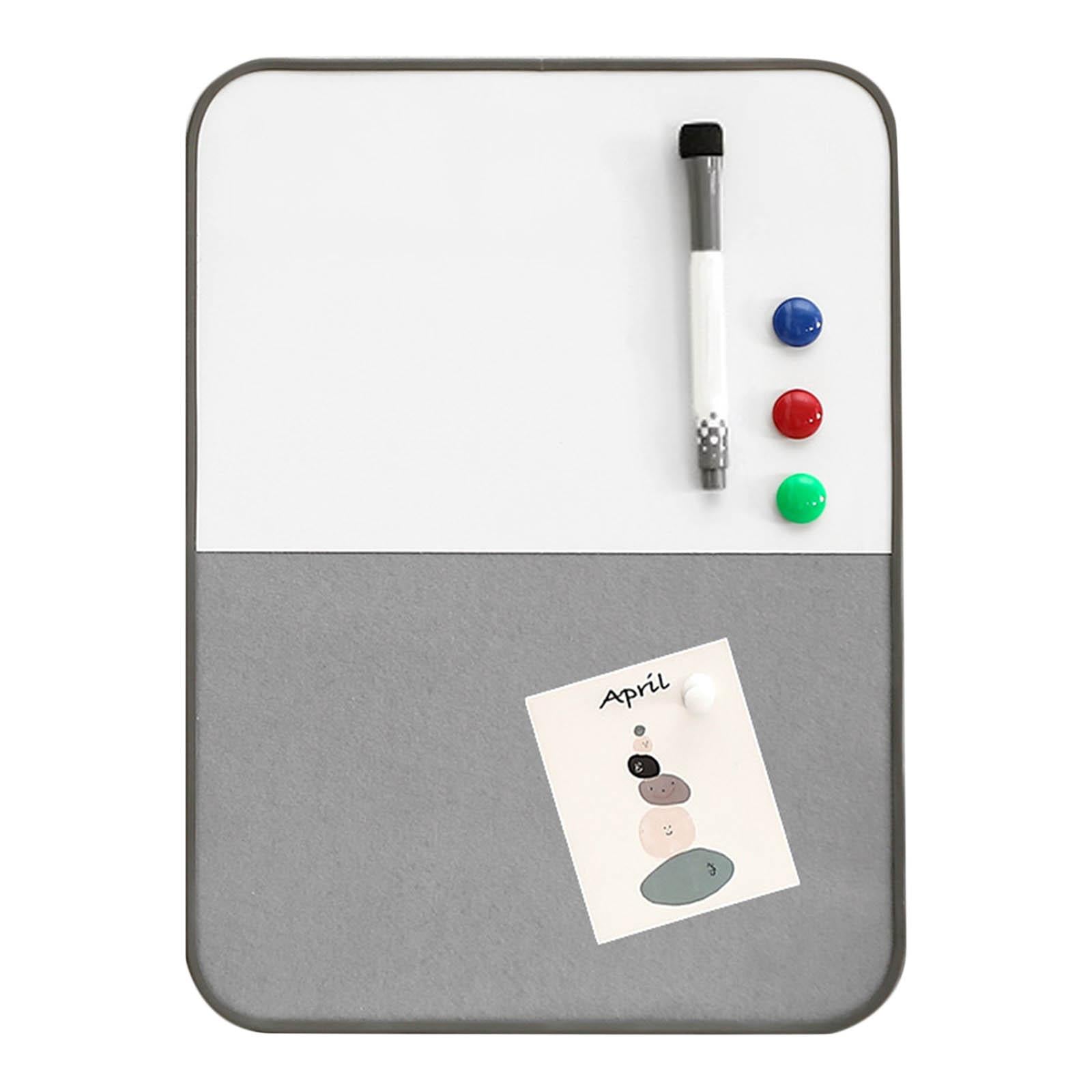 Message Cork Board Plan Organizer Whiteboard Weekly Plan for Home School Grey