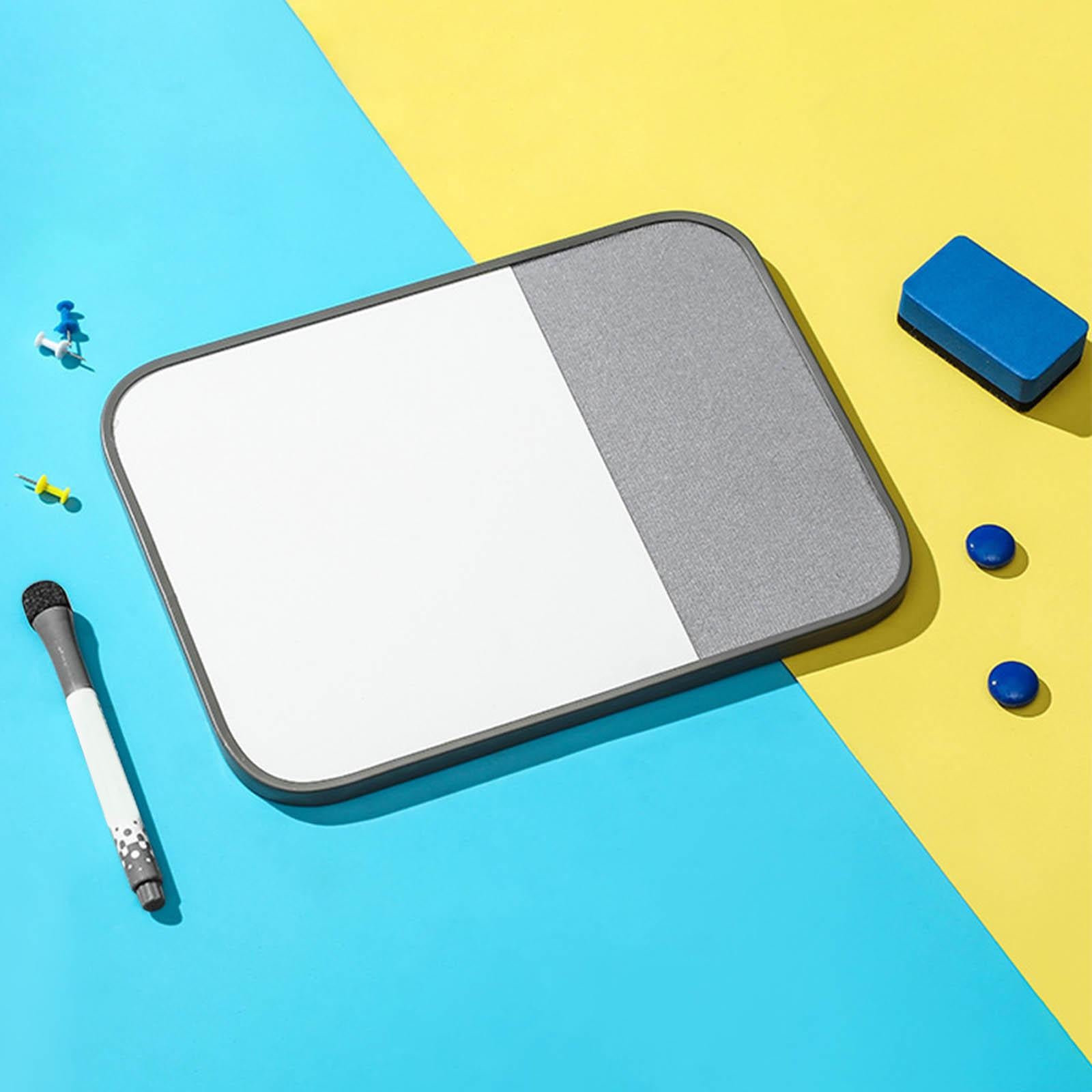 Message Cork Board Plan Organizer Whiteboard Weekly Plan for Home School Grey