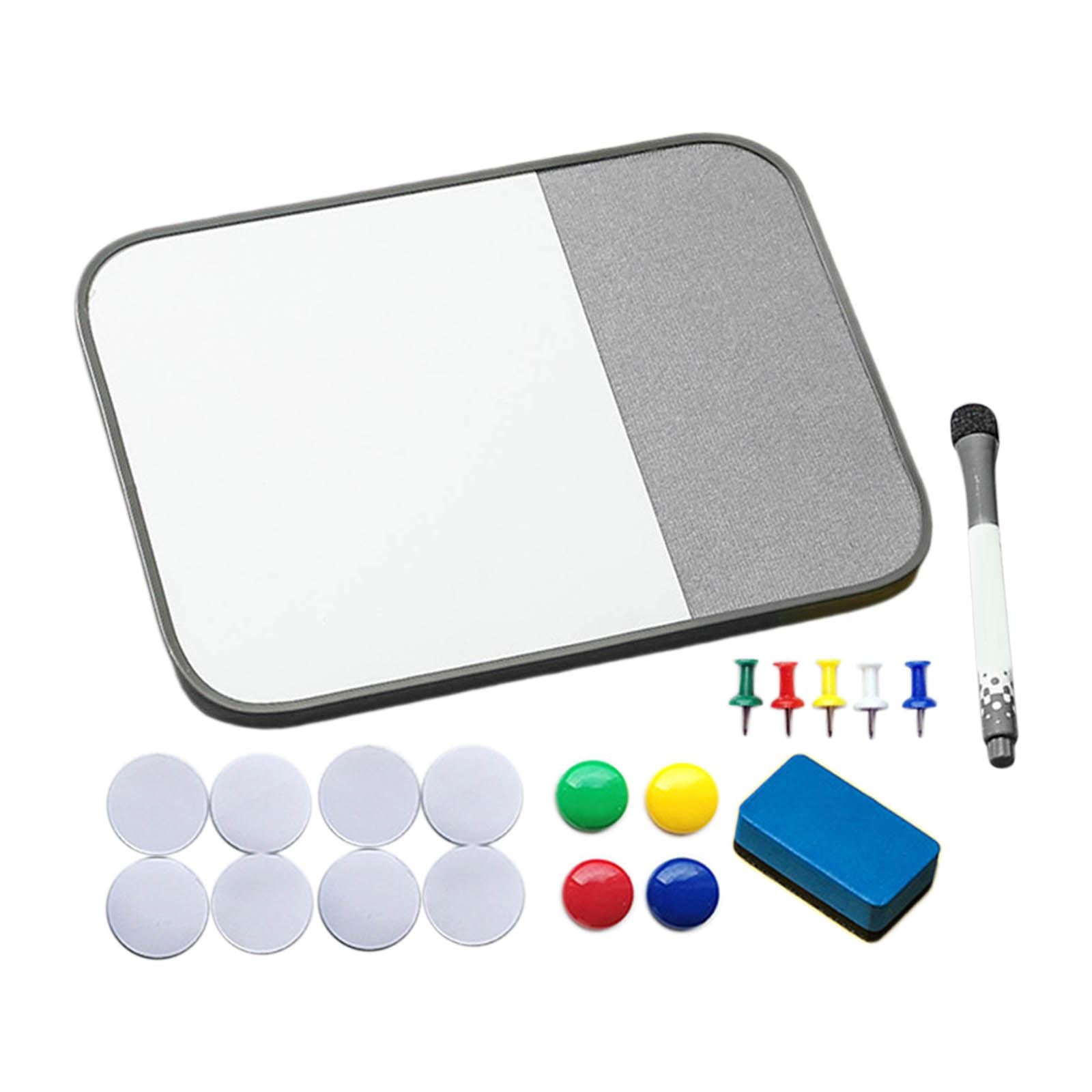 Message Cork Board Plan Organizer Whiteboard Weekly Plan for Home School Grey
