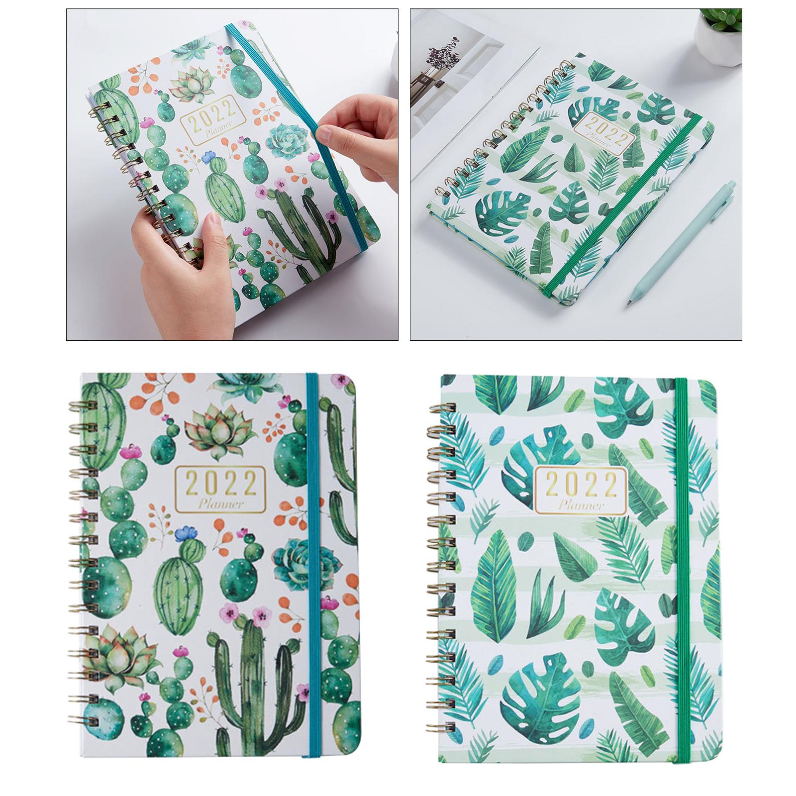 Portable 2022 Note Book Daily Business A5 Notepad for School Stationry Cactus