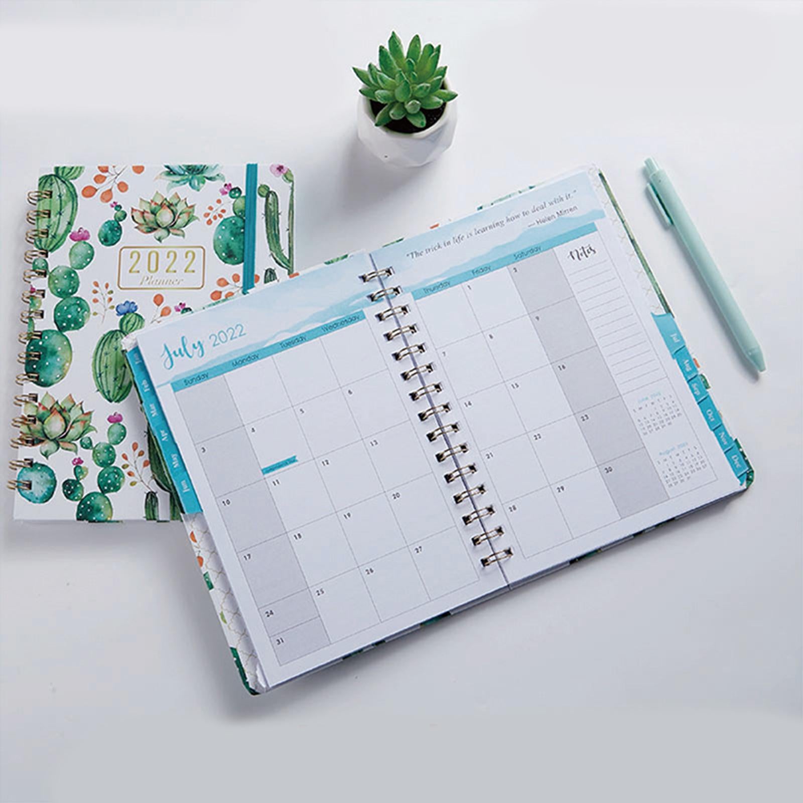 Portable 2022 Note Book Daily Business A5 Notepad for School Stationry Leaves