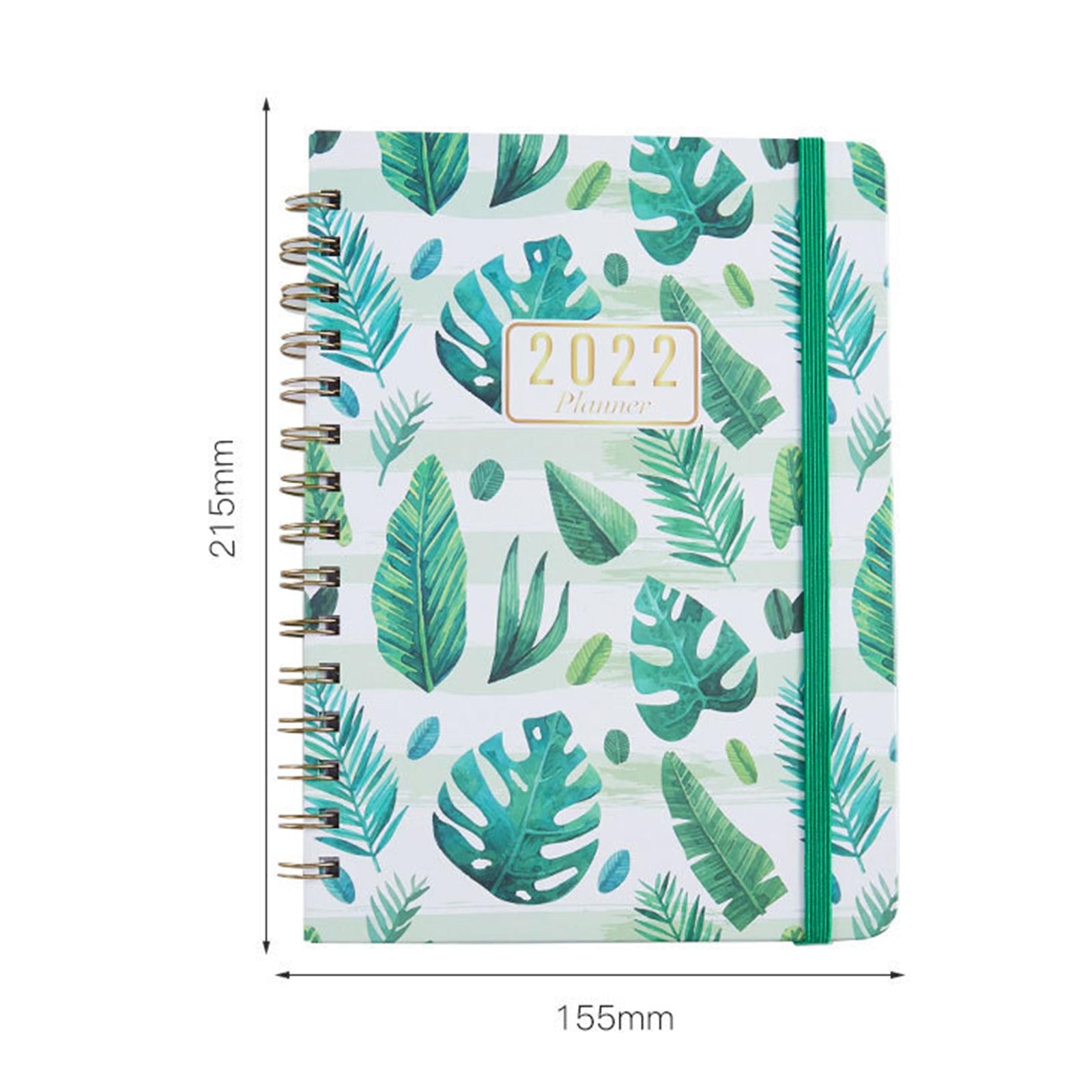 Portable 2022 Note Book Daily Business A5 Notepad for School Stationry Leaves