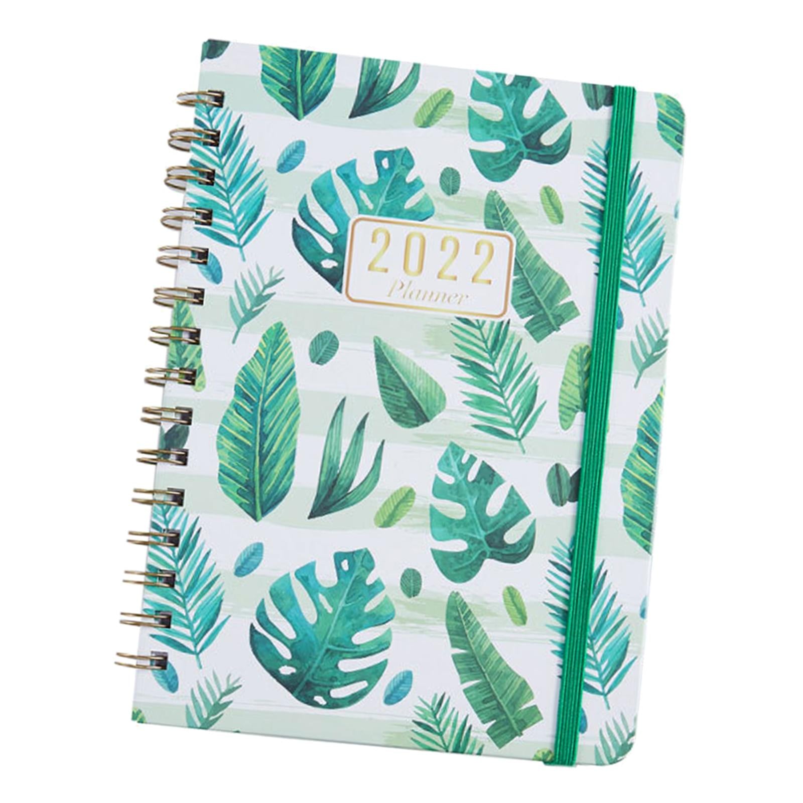 Portable 2022 Note Book Daily Business A5 Notepad for School Stationry Leaves