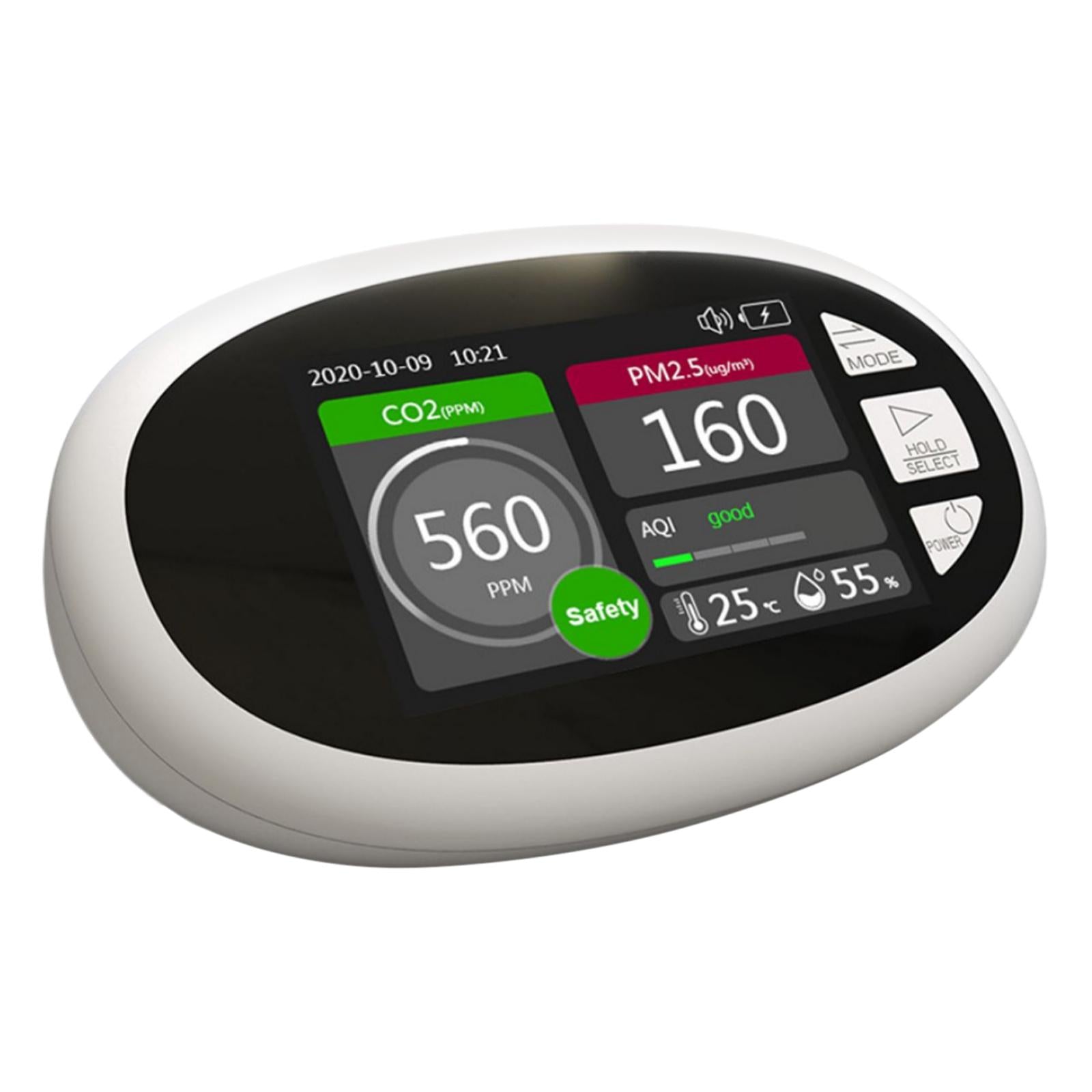 CO2 Meter Detector CO2 Detector Tester for Bathroom Kitchen Greenhouse
