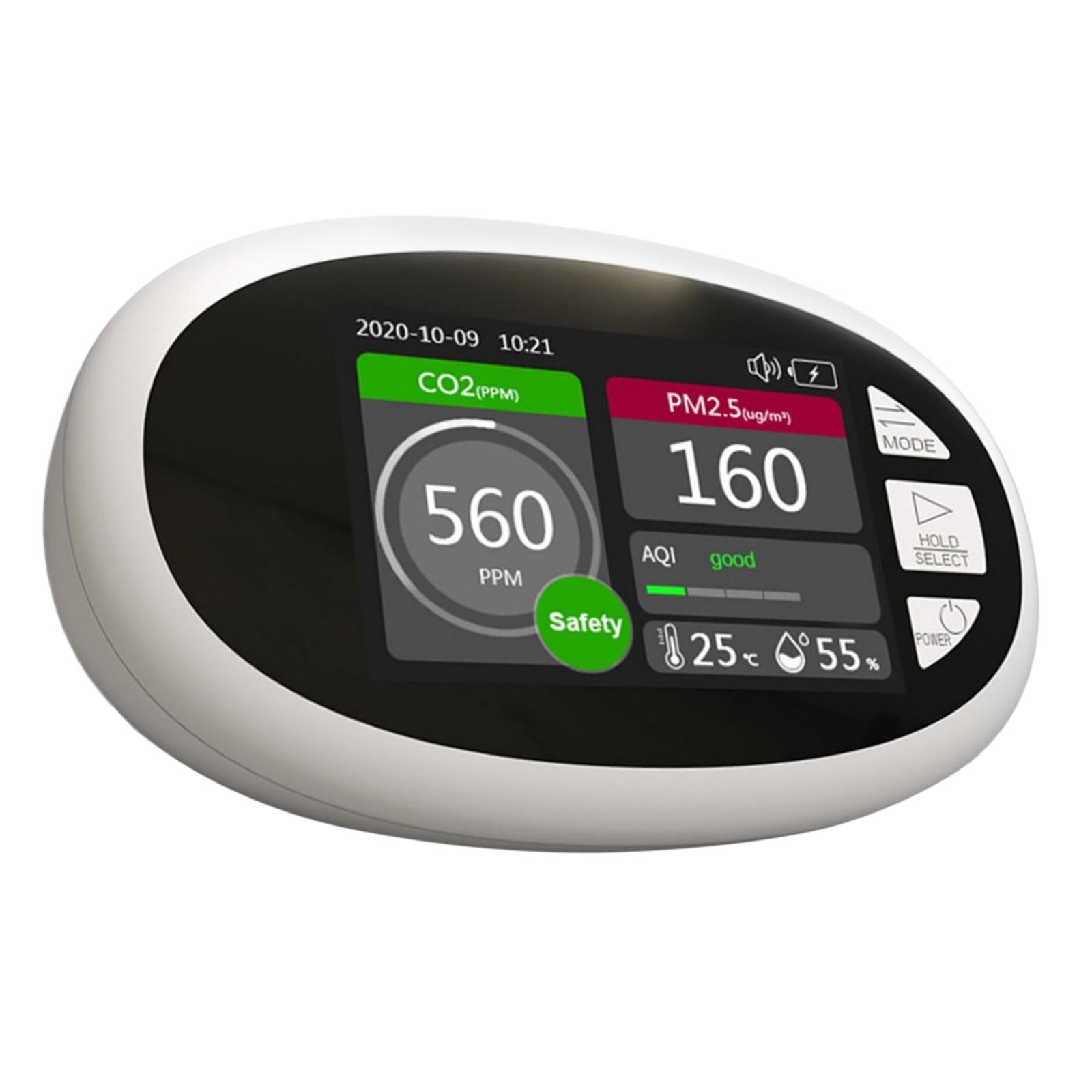 CO2 Meter Detector CO2 Detector Tester for Bathroom Kitchen Greenhouse
