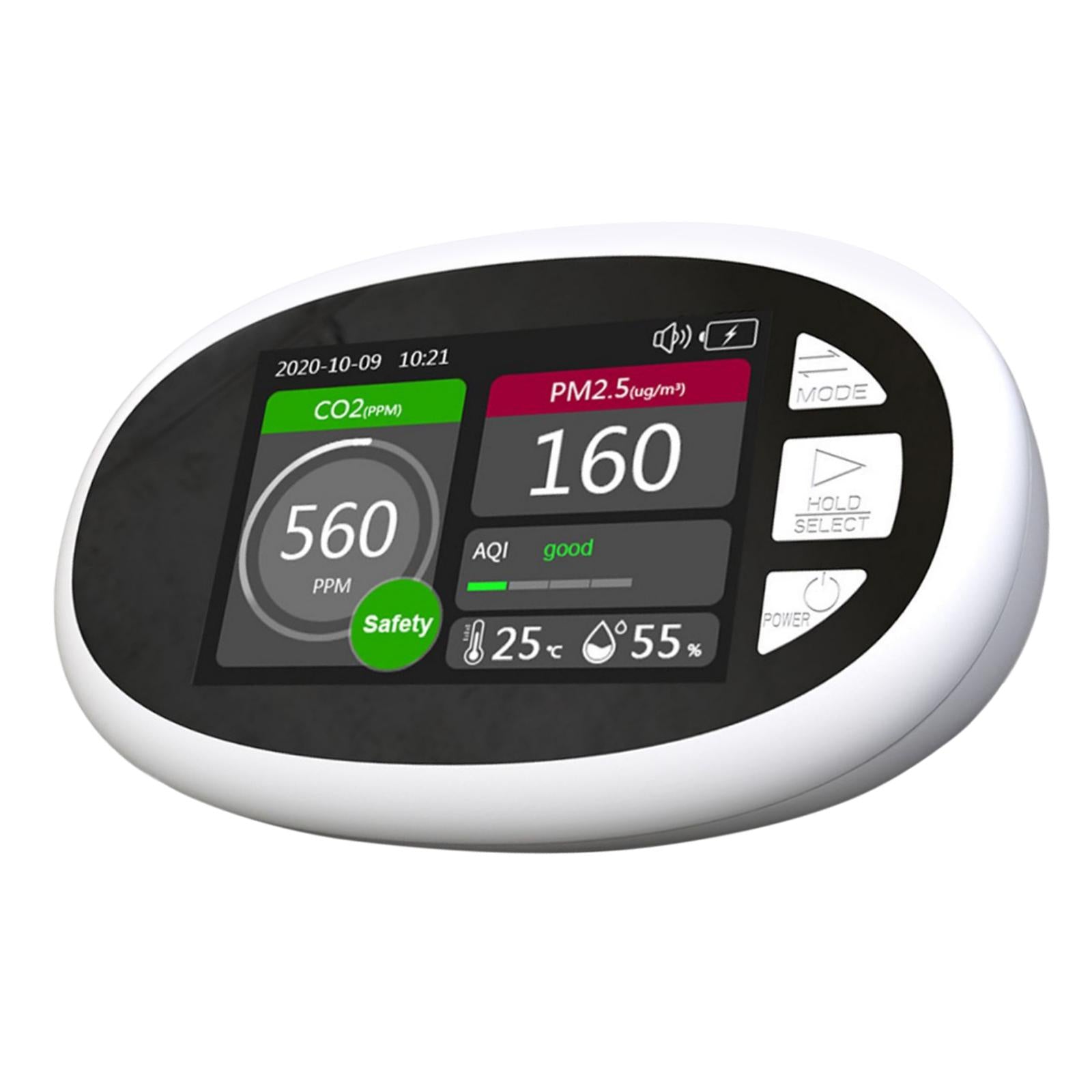 CO2 Meter Detector CO2 Detector Tester for Bathroom Kitchen Greenhouse