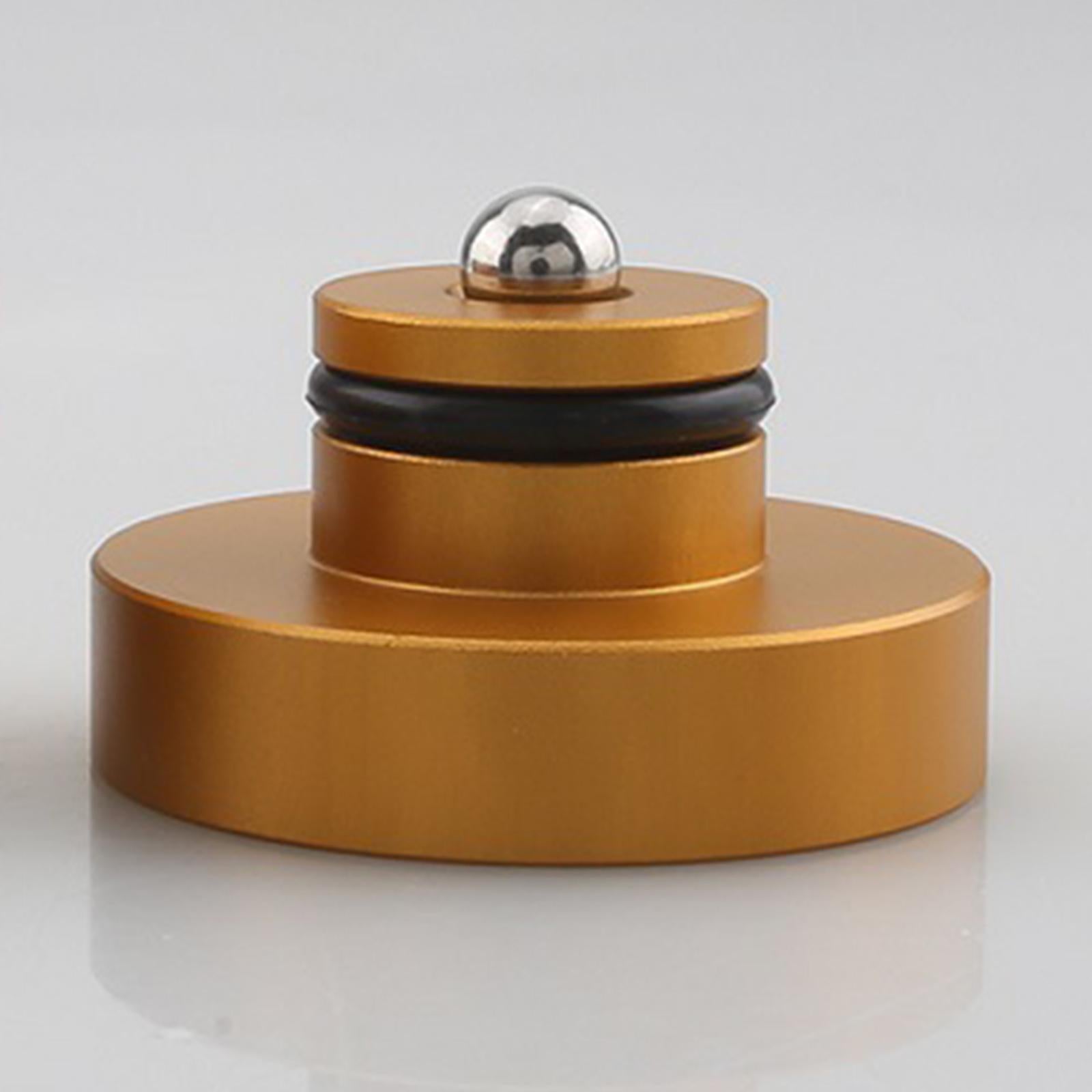 Speakers Feet Pads Mats Traceless Aluminum Alloy for Turntables Preamp Gold