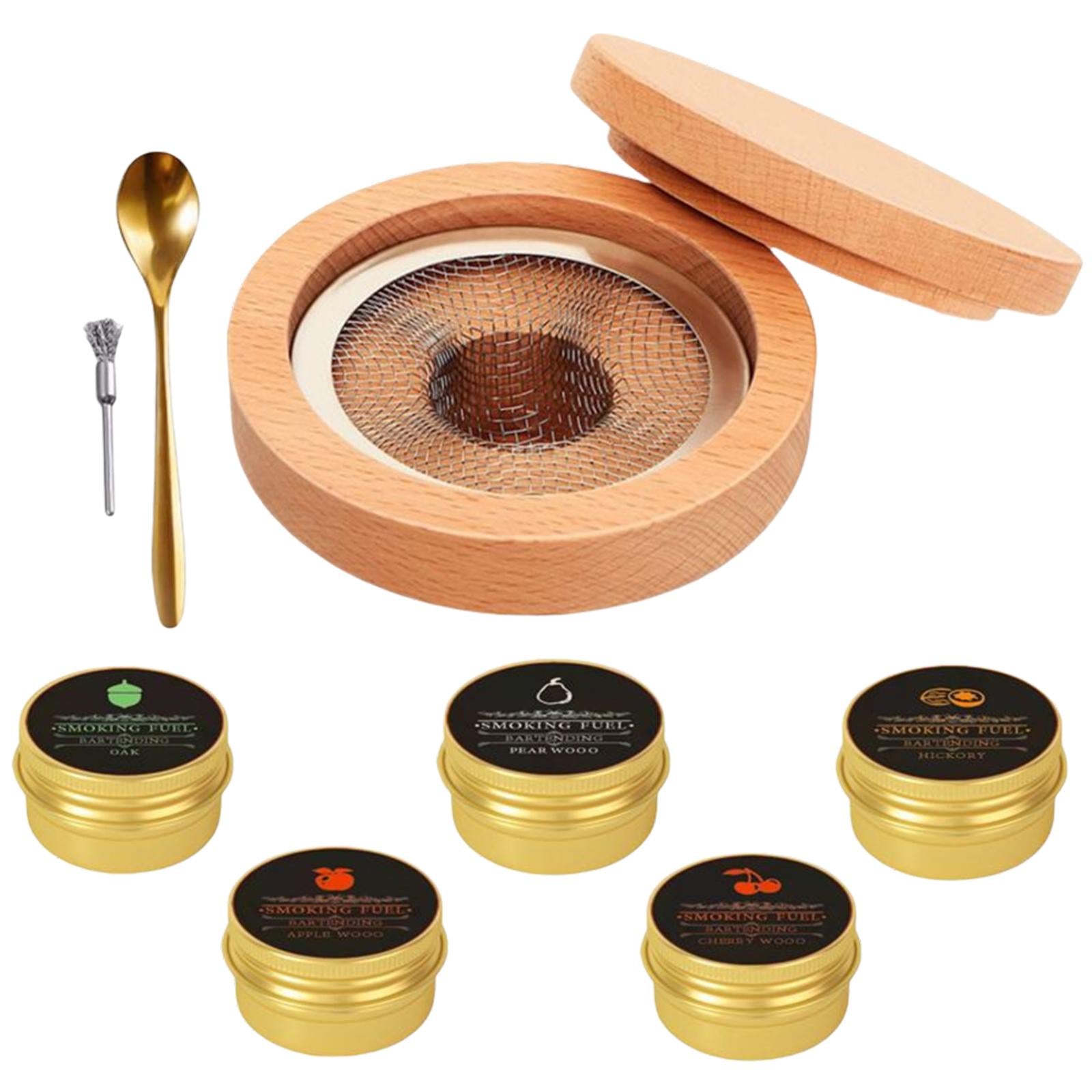 Cocktail Smoker Kit Creative Wooden Cold for Mixology Cheese Home Kitchen