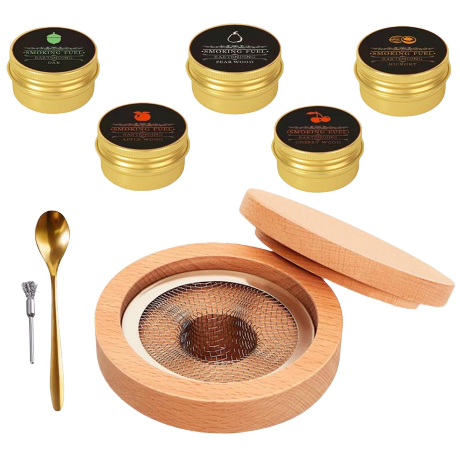 Cocktail Smoker Kit Creative Wooden Cold for Mixology Cheese Home Kitchen