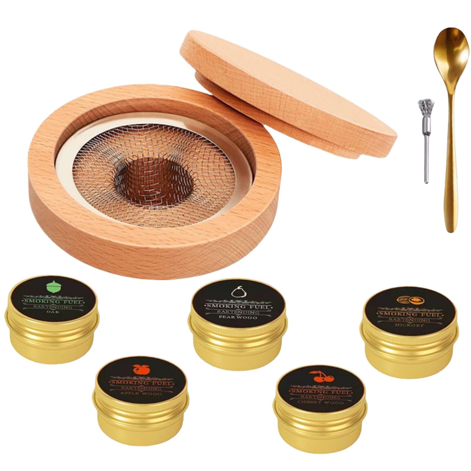 Cocktail Smoker Kit Creative Wooden Cold for Mixology Cheese Home Kitchen