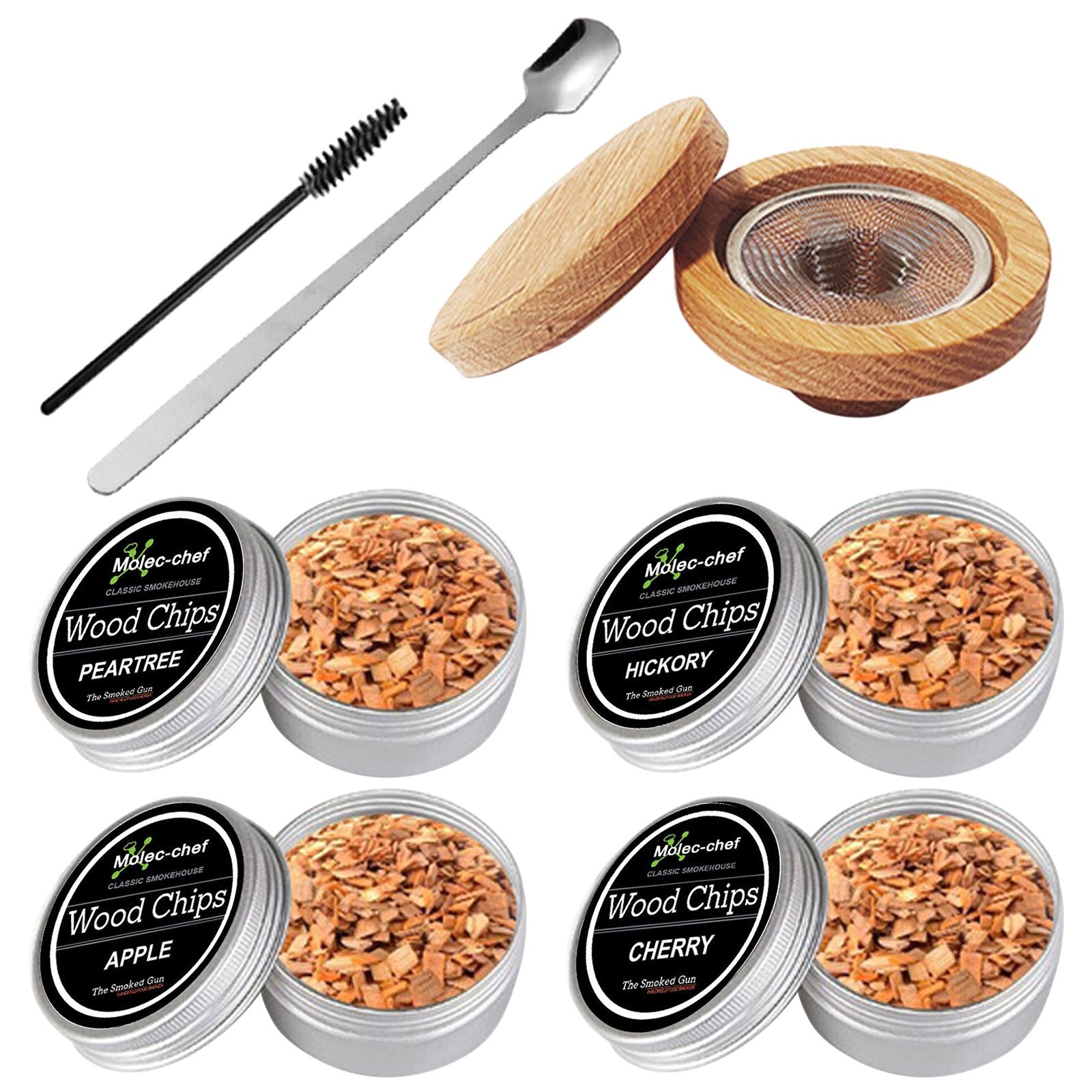 Cocktail Smoker Kit with Different Wood Chip for Cocktails Bourbon Home Bar