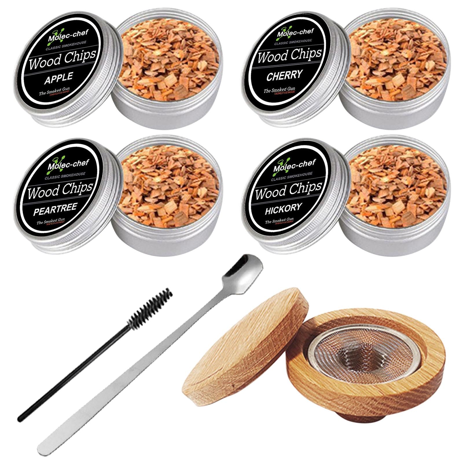 Cocktail Smoker Kit with Different Wood Chip for Cocktails Bourbon Home Bar