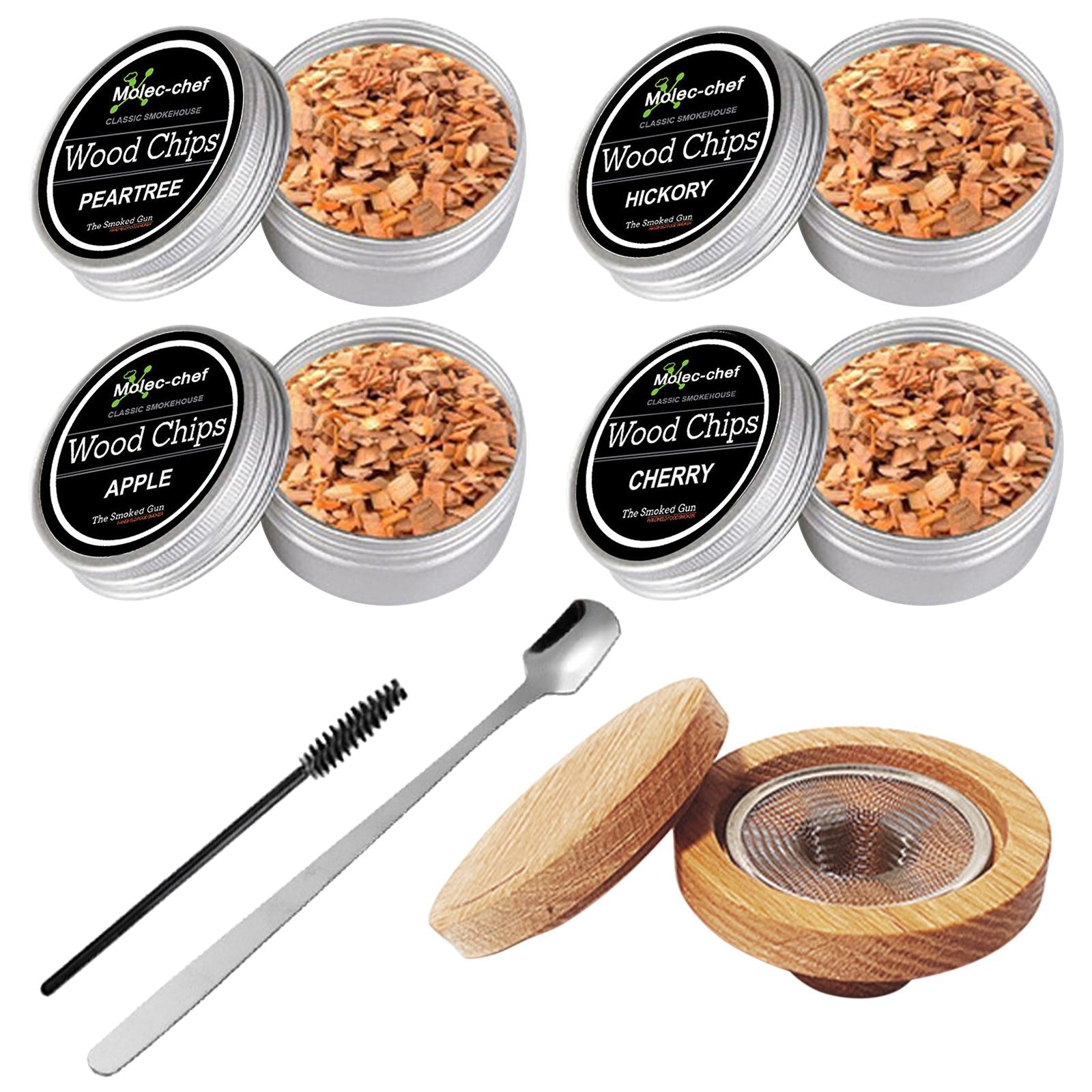 Cocktail Smoker Kit with Different Wood Chip for Cocktails Bourbon Home Bar