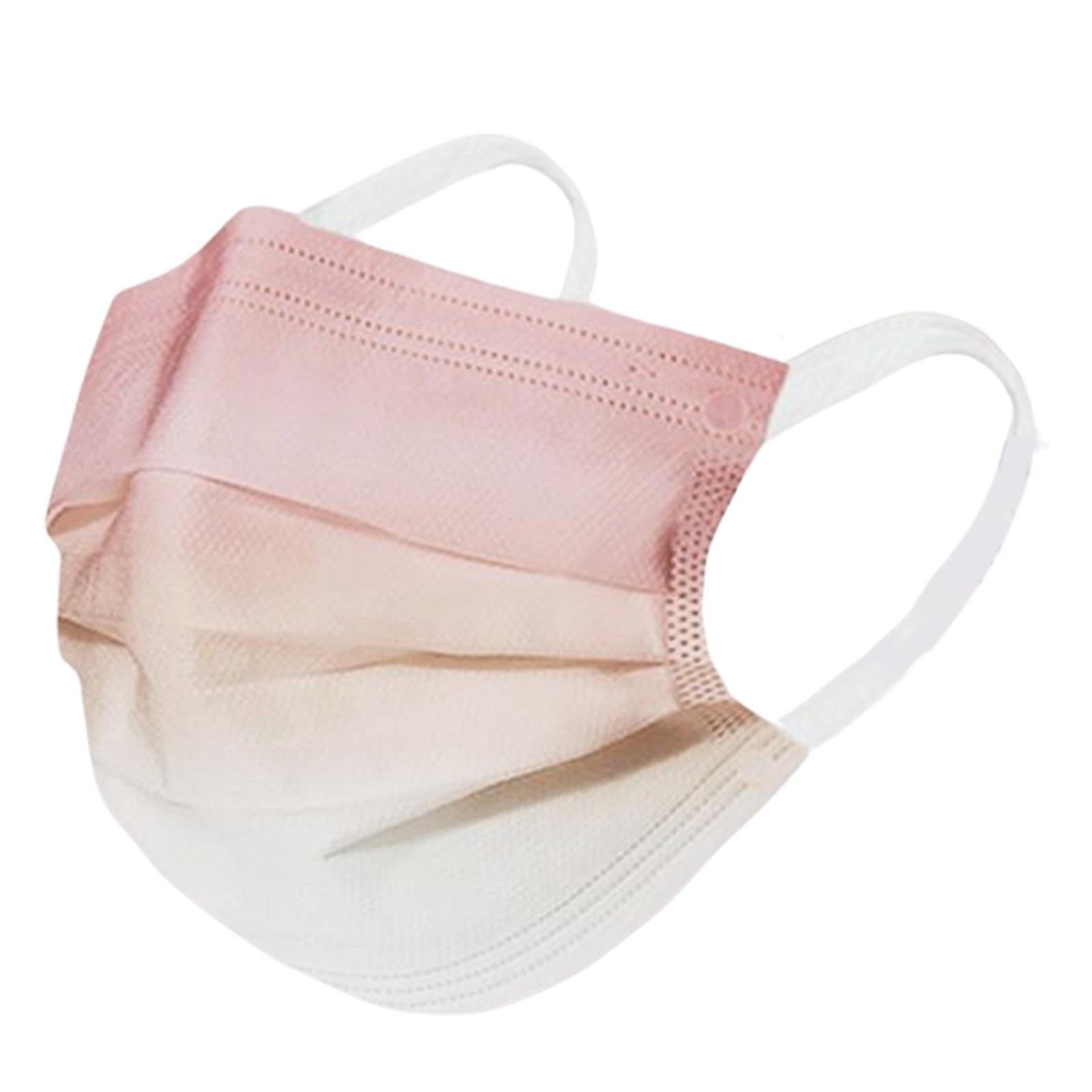 50 Pieces Disposable Face Masks for Home School Office Outdoor Work Travel D