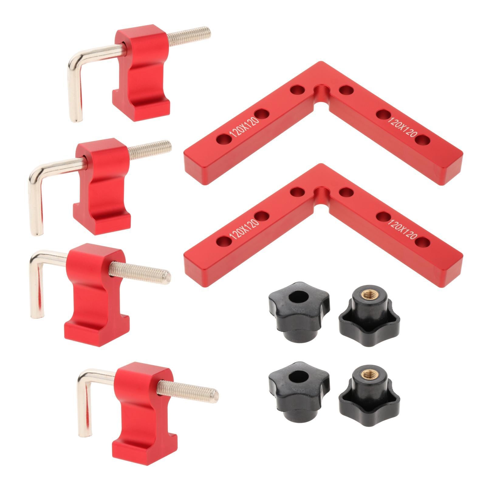 90 Degree Positioning Squares Carpenter Tools for Cabinets Drawers Red B