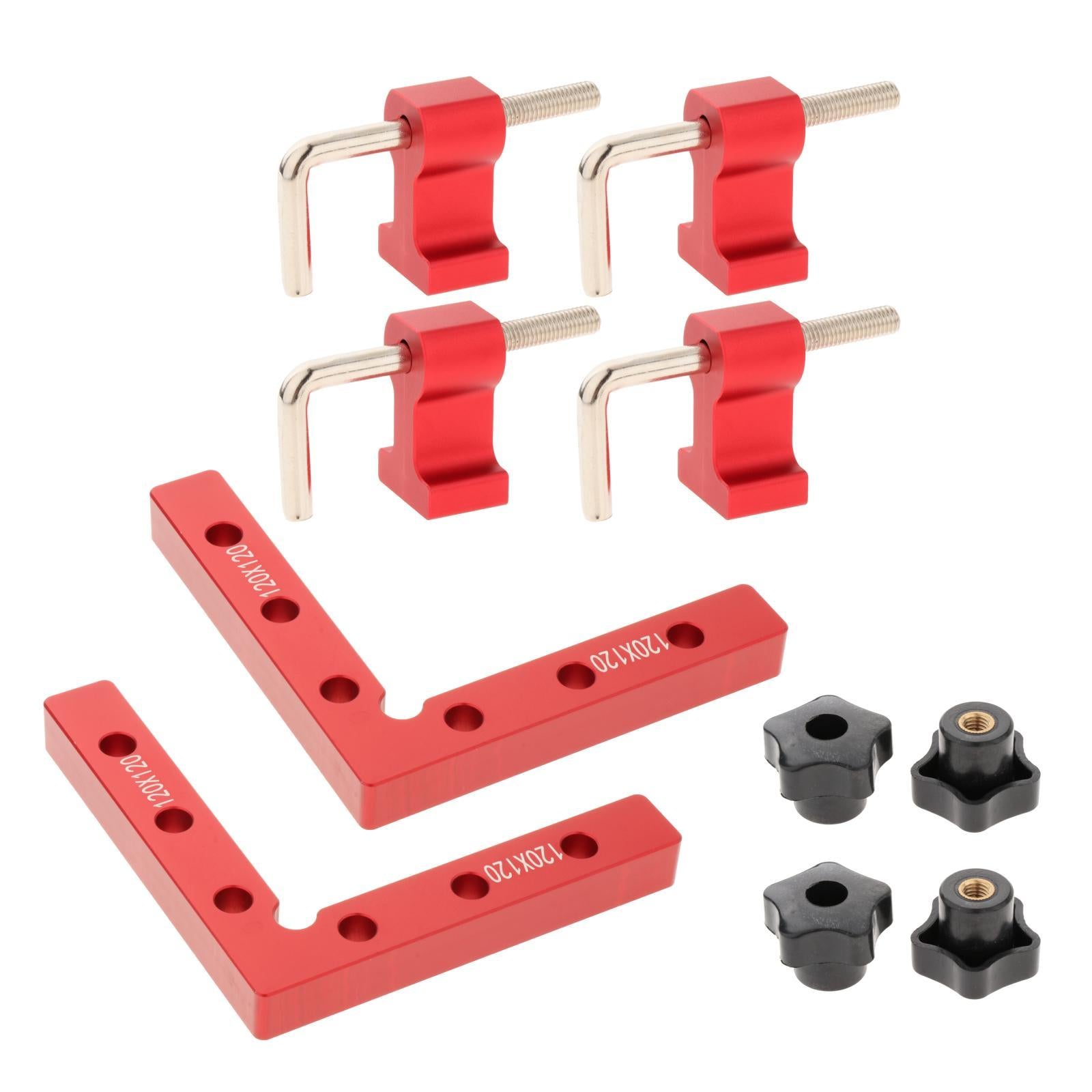 90 Degree Positioning Squares Carpenter Tools for Cabinets Drawers Red B