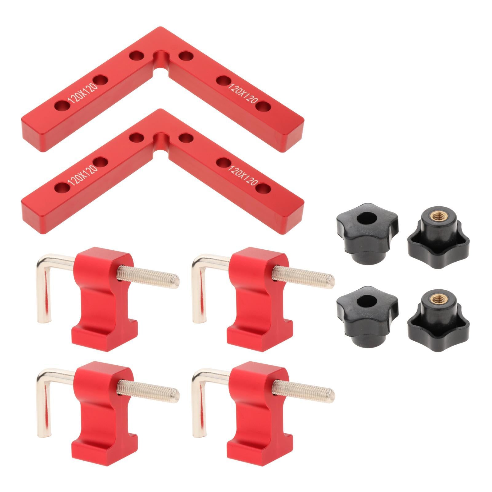 90 Degree Positioning Squares Carpenter Tools for Cabinets Drawers Red B