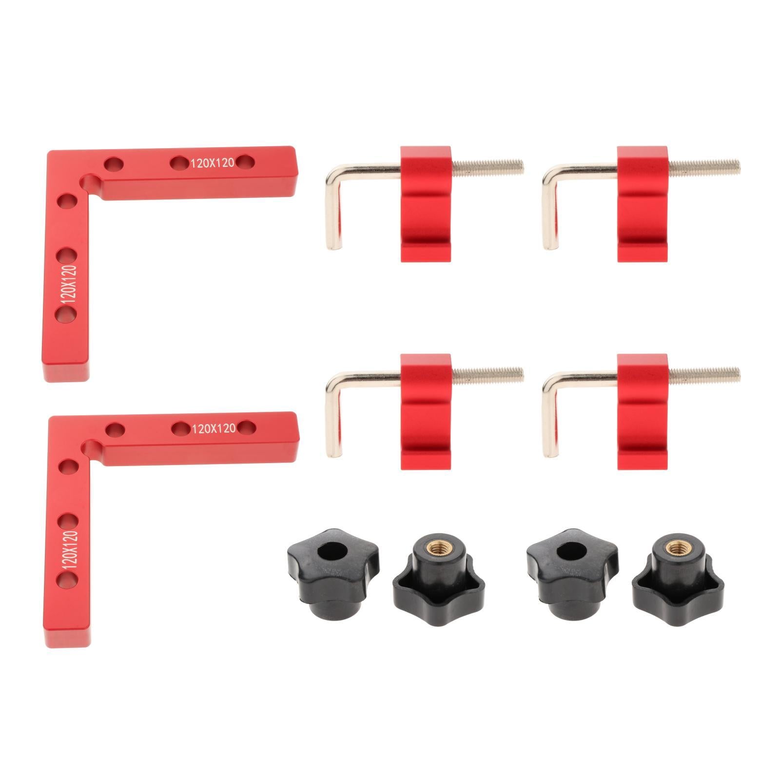 90 Degree Positioning Squares Carpenter Tools for Cabinets Drawers Red B