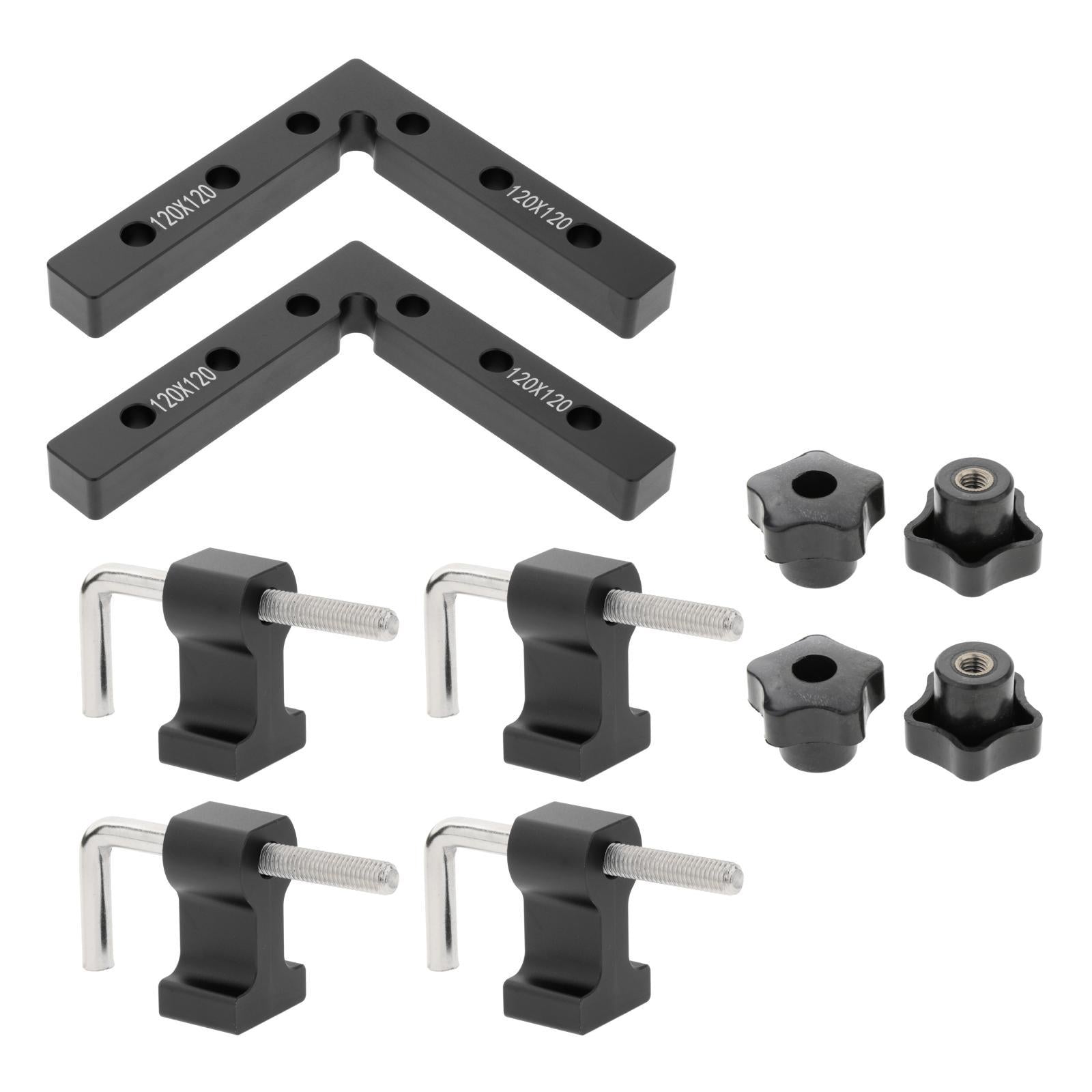 90 Degree Positioning Squares Carpenter Tools for Cabinets Drawers Black