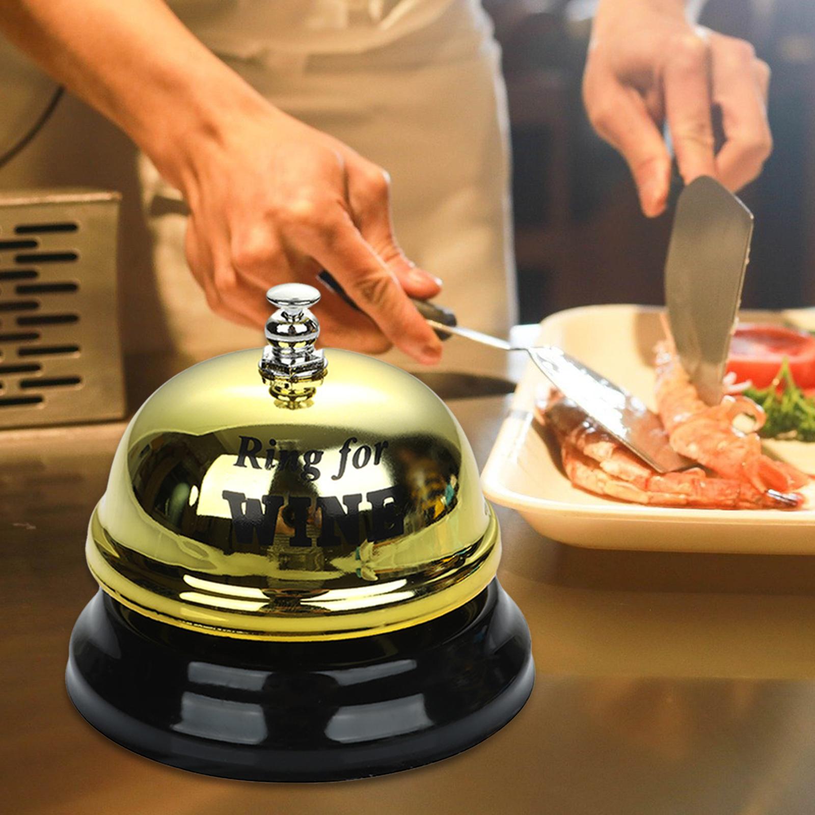 Reception Desk Service Bell Restaurant Call Bell Service for Kitchen School Gold