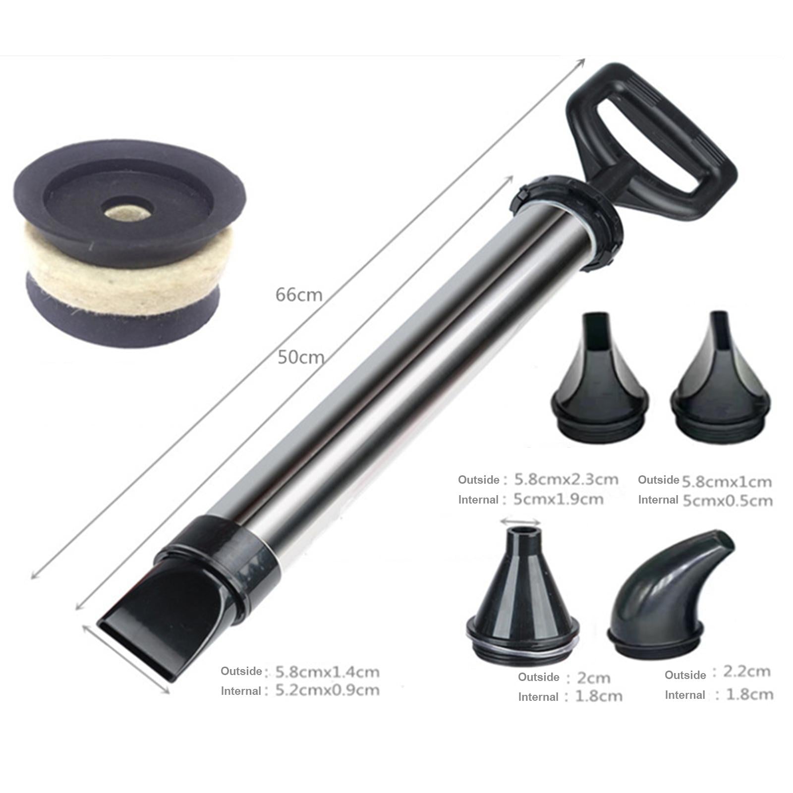 Caulking Gun with 5 Nozzles Removable Nozzle for Bricks Outdoor Floors