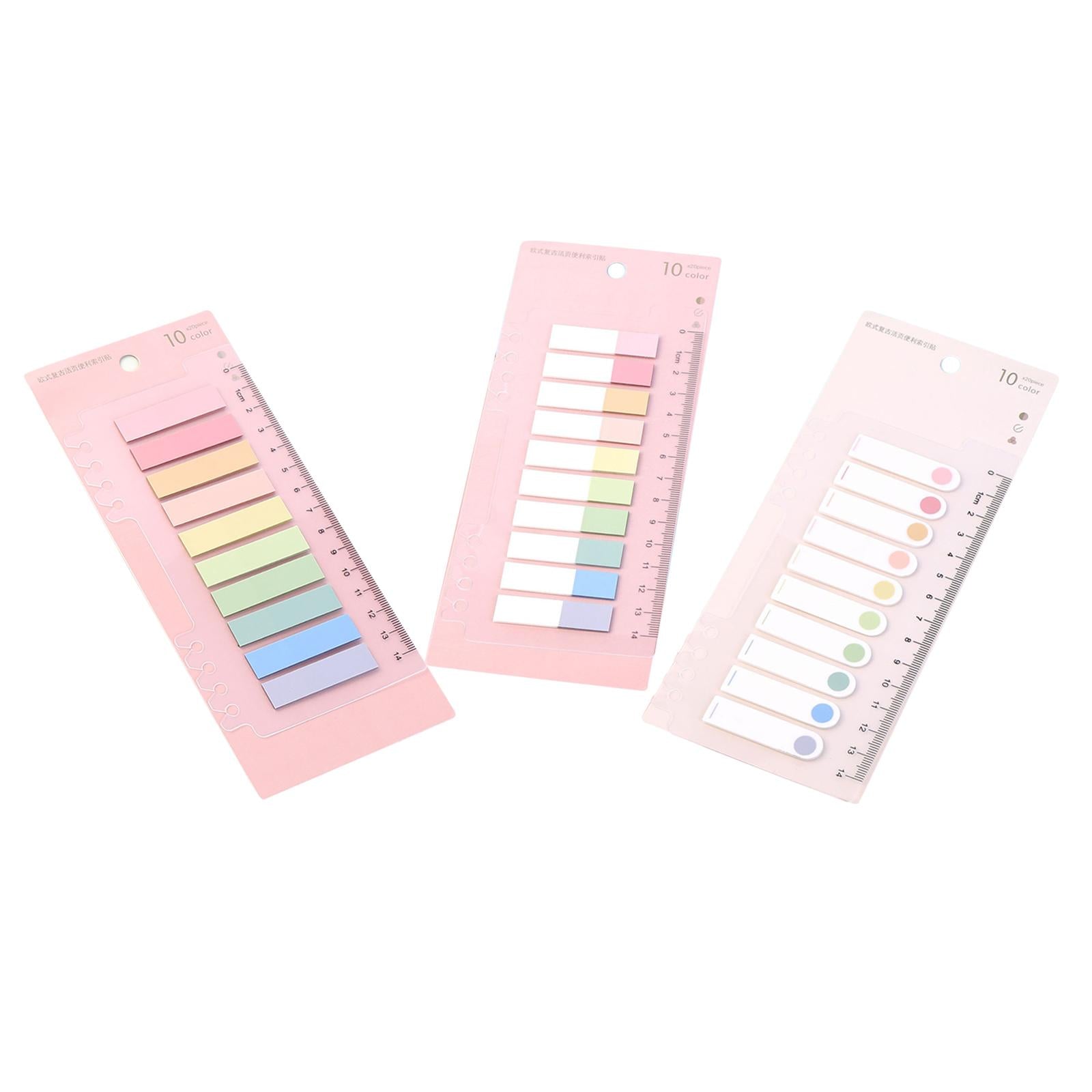 Writable Sticky Notes Index Tabs Macaron Labels Morandi for Filing Cabinets full color