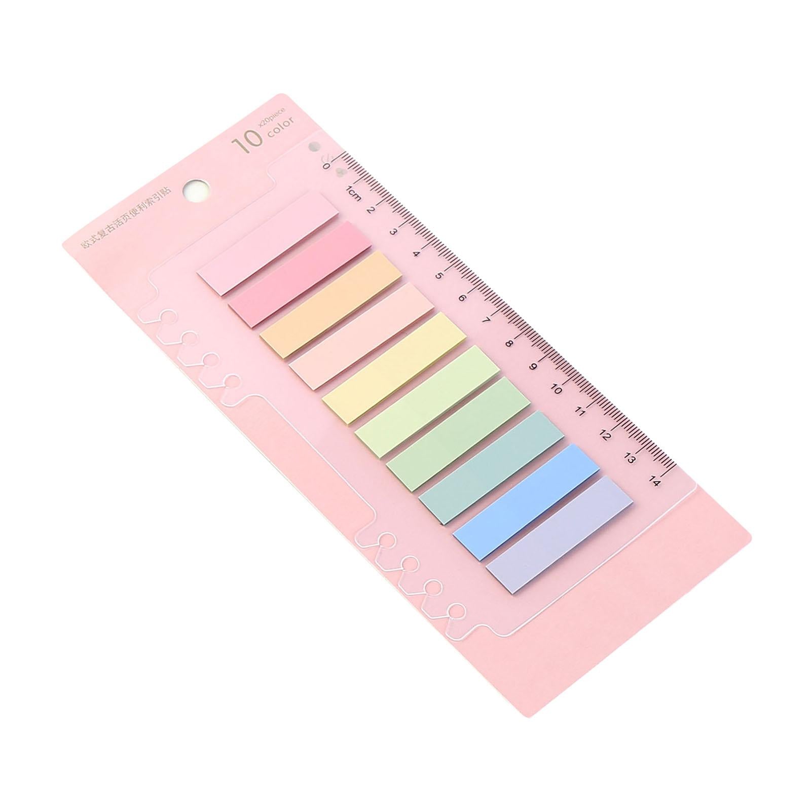 Writable Sticky Notes Index Tabs Macaron Labels Morandi for Filing Cabinets full color