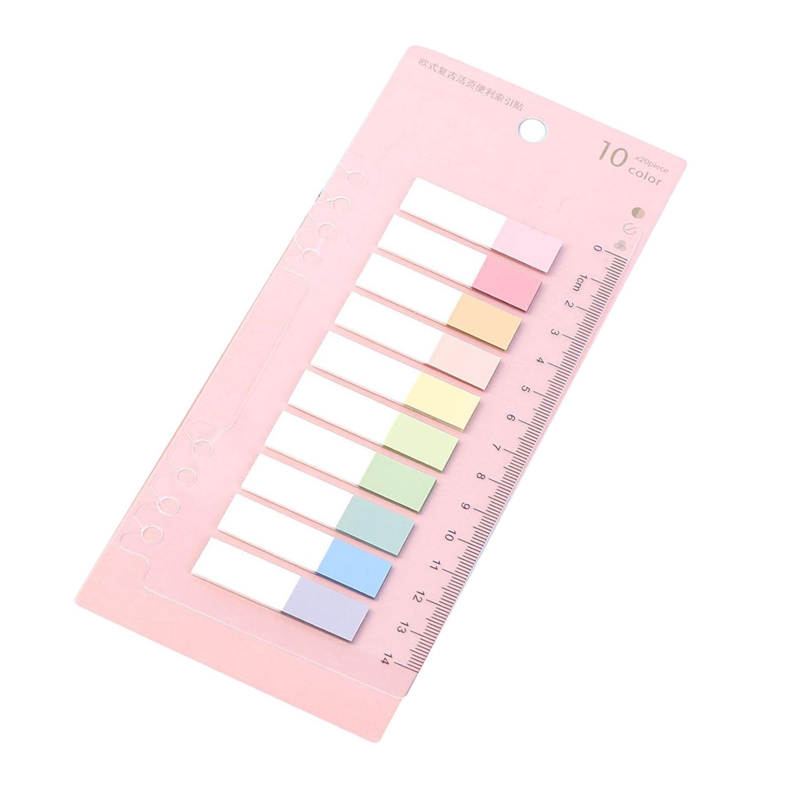 Writable Sticky Notes Index Tabs Macaron Labels Morandi for Filing Cabinets hale color
