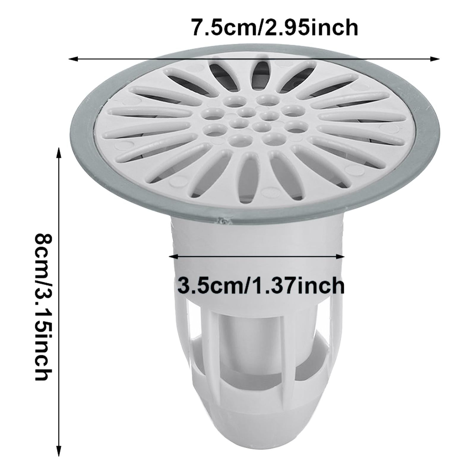 Deodorant Floor Drain Core Anti-Odor Backflow Preventer for Bathroom Kitchen White