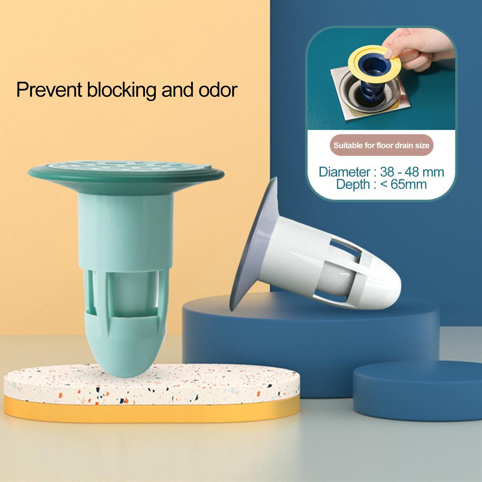 Deodorant Floor Drain Core Anti-Odor Backflow Preventer for Bathroom Kitchen Green