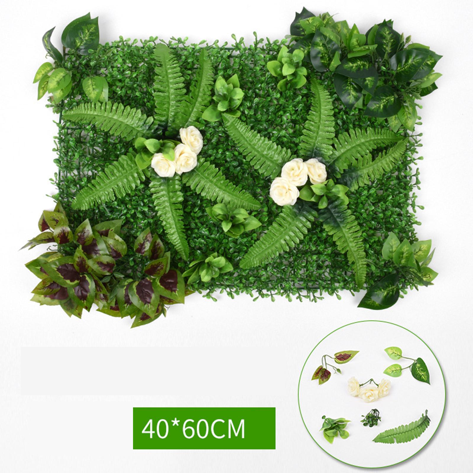 40x60cm Artificial Plant Panel Wedding Backdrop DIY for Festival Lawns A