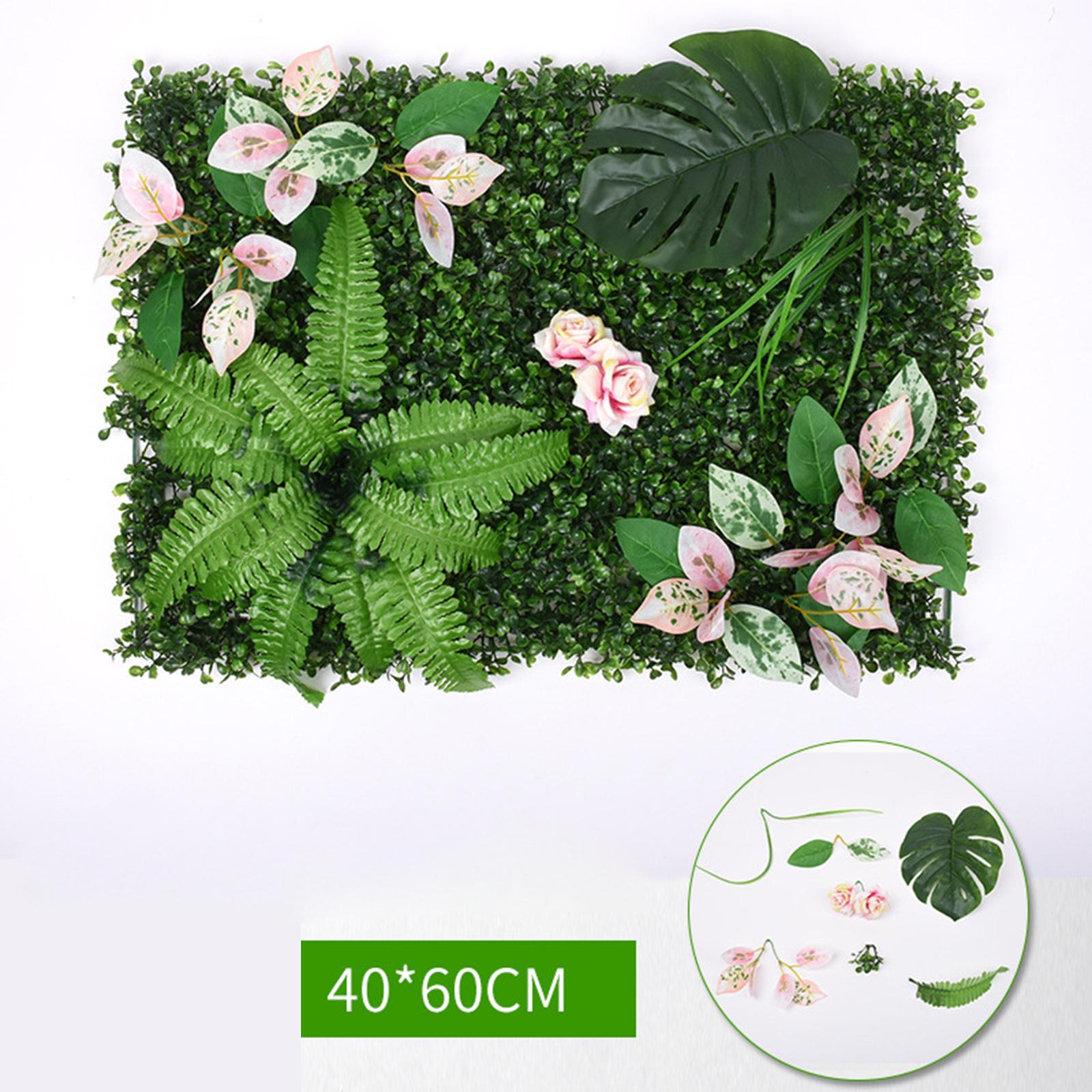 40x60cm Artificial Plant Panel Wedding Backdrop DIY for Festival Lawns B