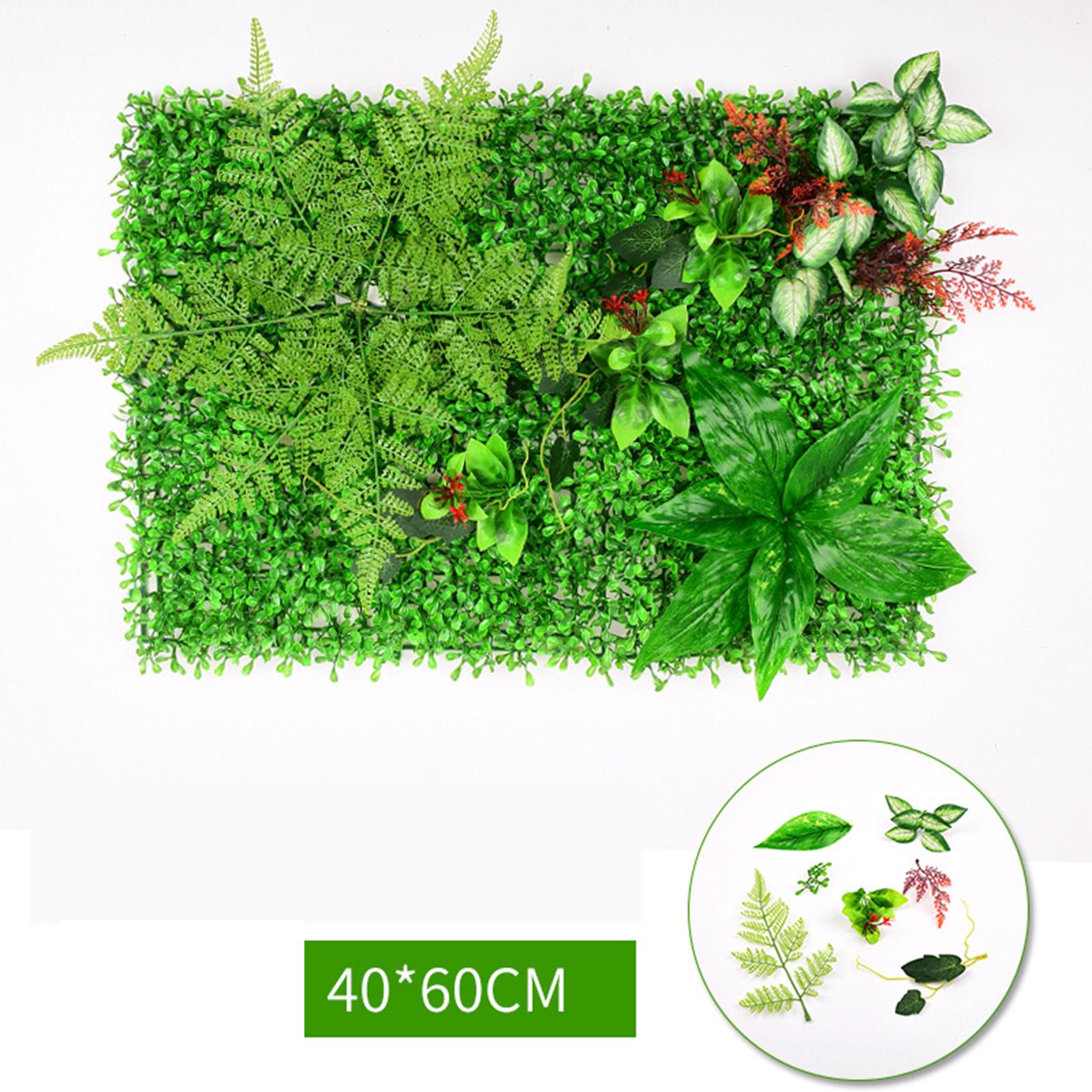 40x60cm Artificial Plant Panel Wedding Backdrop DIY for Festival Lawns C