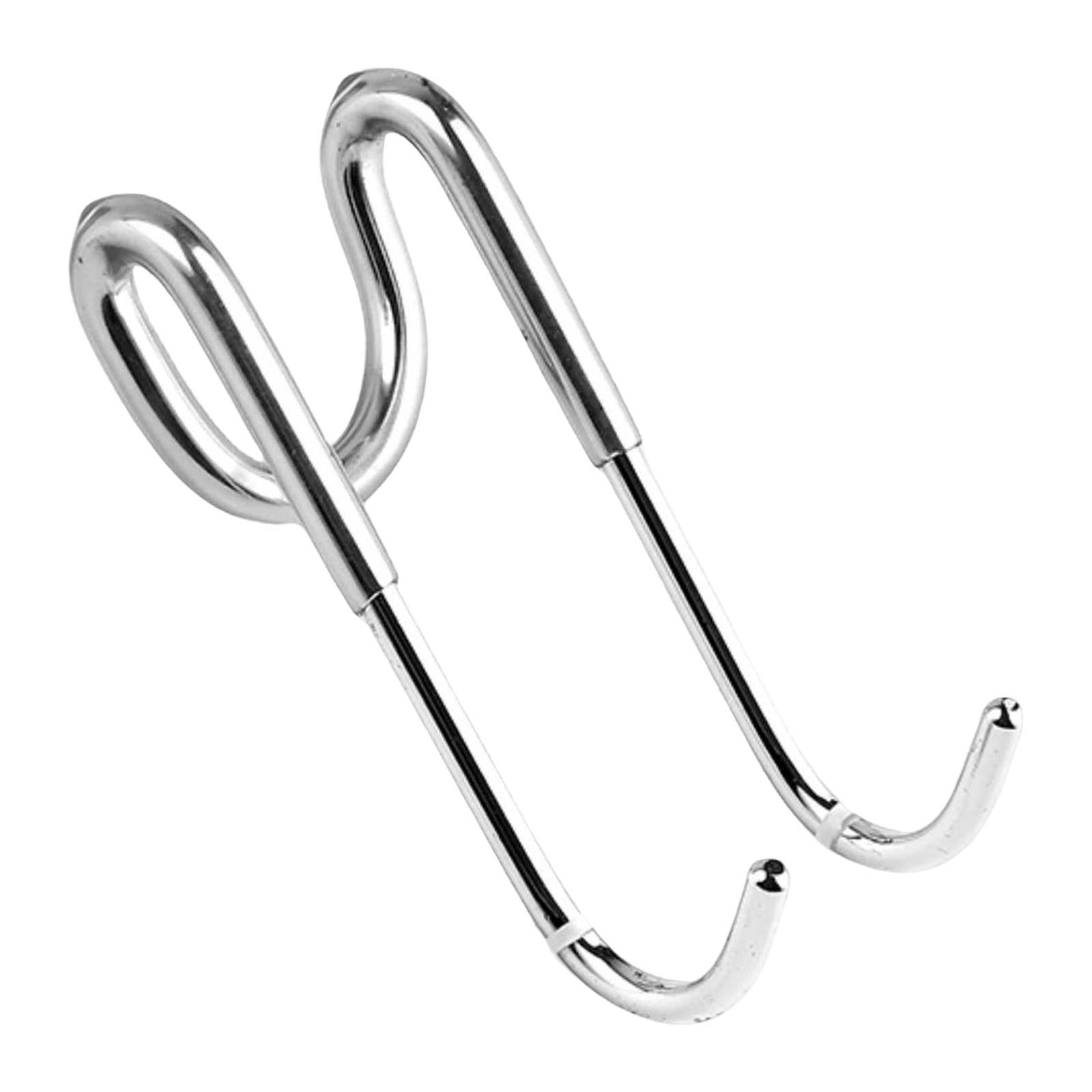 Shower Door Hooks Door Hanger Hook Towel Rack Heavy Duty  Silver