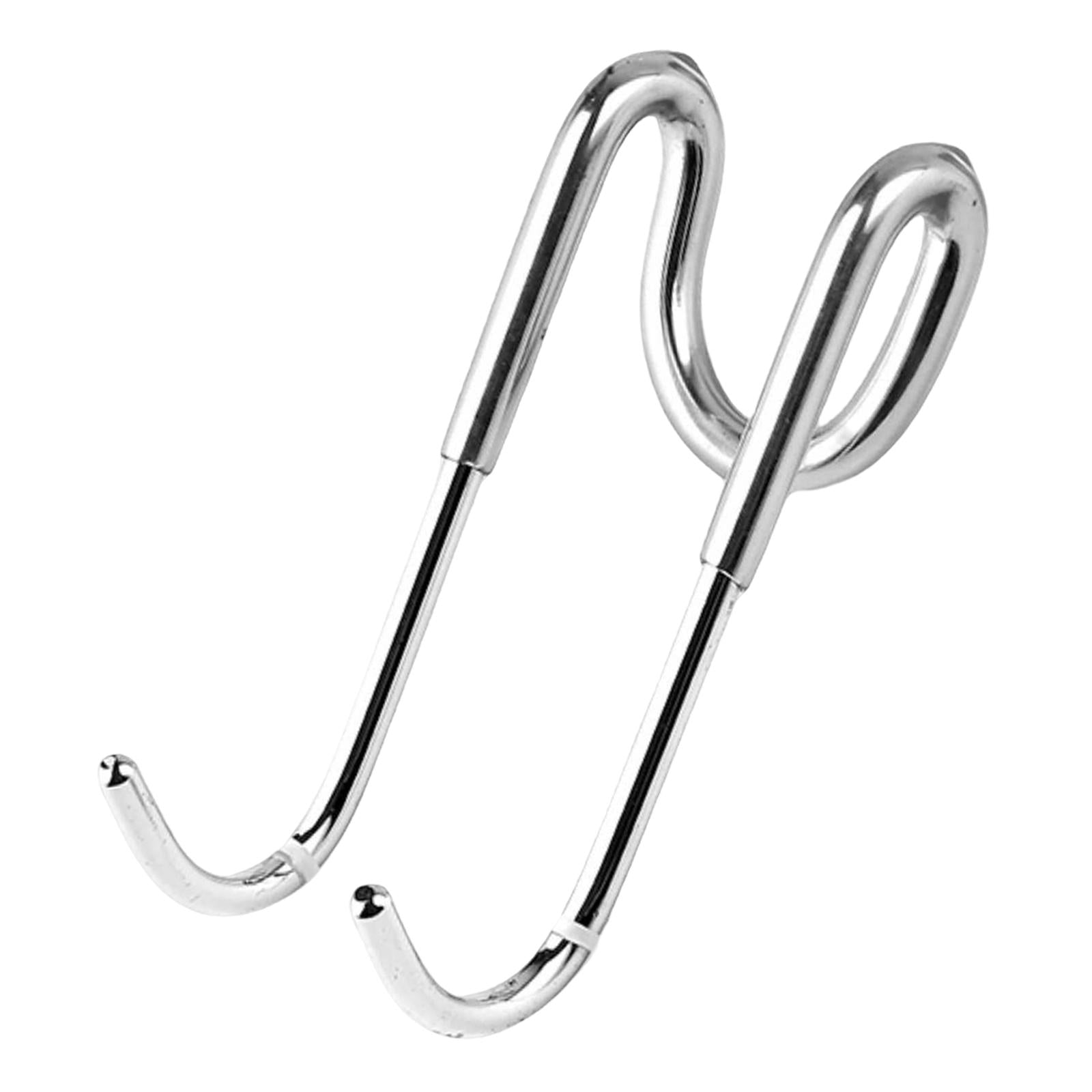 Shower Door Hooks Door Hanger Hook Towel Rack Heavy Duty  Silver