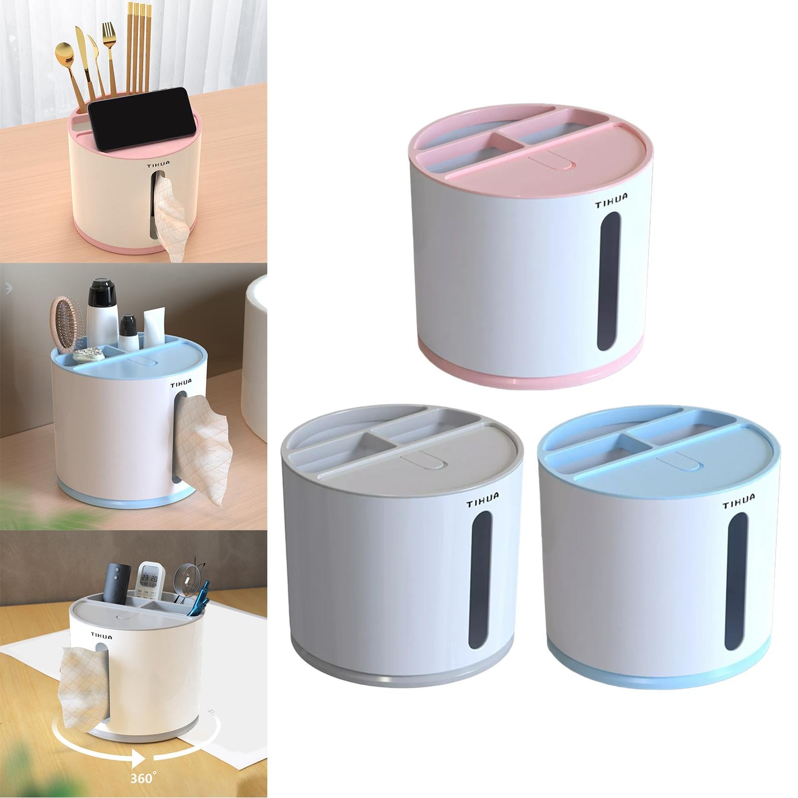 Table Tissue Box TV Air Conditioner Organizer for Kids Room Pink