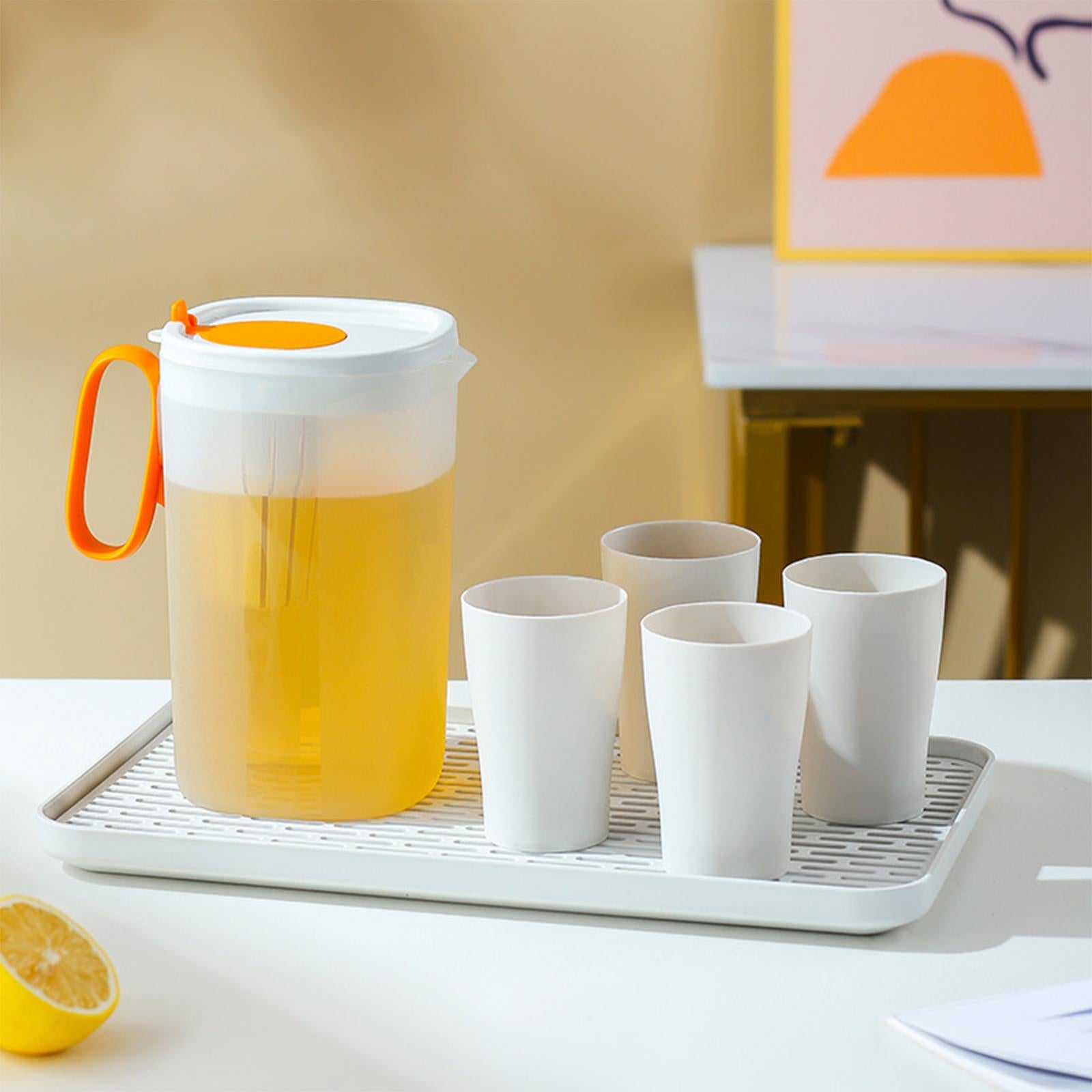 Plastic Pitcher Juice Jug Kettle Blooming Tea Pot for Cold Brew Coffee Juice Orange