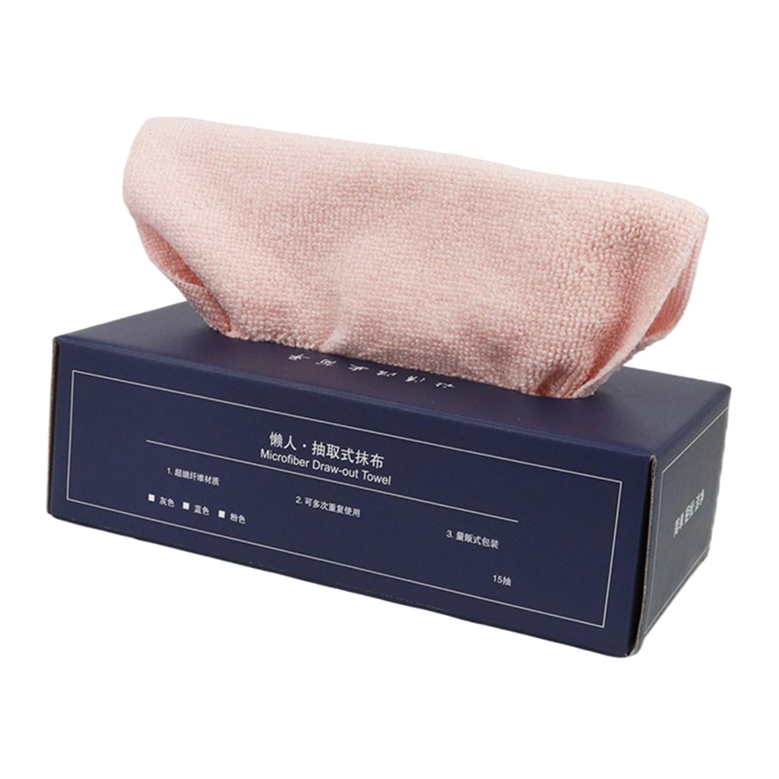 20Pcs Dish Towel Quick Drying Absorbent Bath Washcloth for Kitchen  Pink