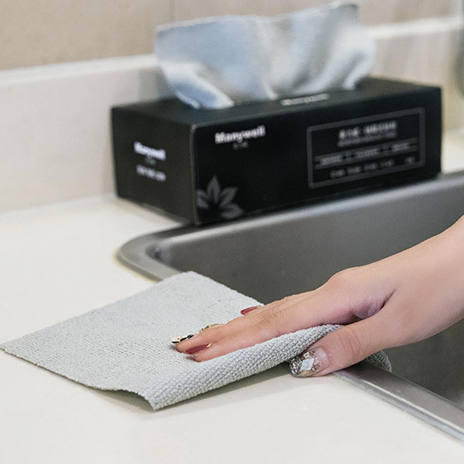 20Pcs Dish Towel Quick Drying Absorbent Bath Washcloth for Kitchen  Gray