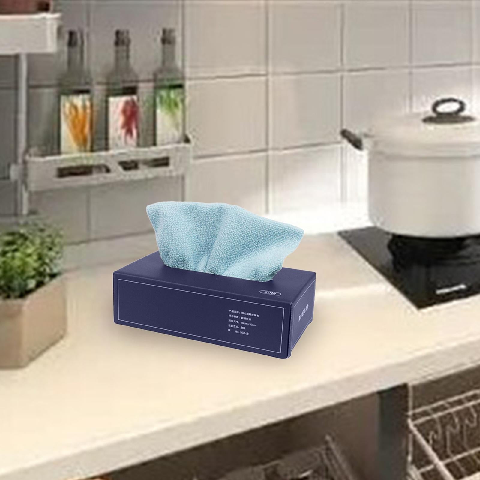 20Pcs Dish Towel Quick Drying Absorbent Bath Washcloth for Kitchen  Gray
