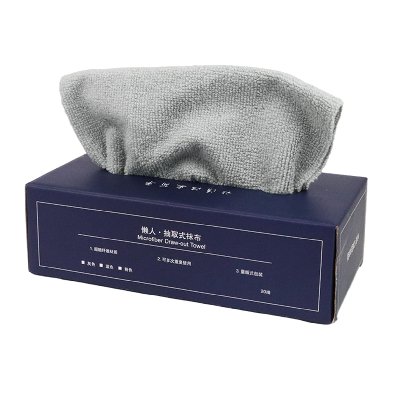 20Pcs Dish Towel Quick Drying Absorbent Bath Washcloth for Kitchen  Gray
