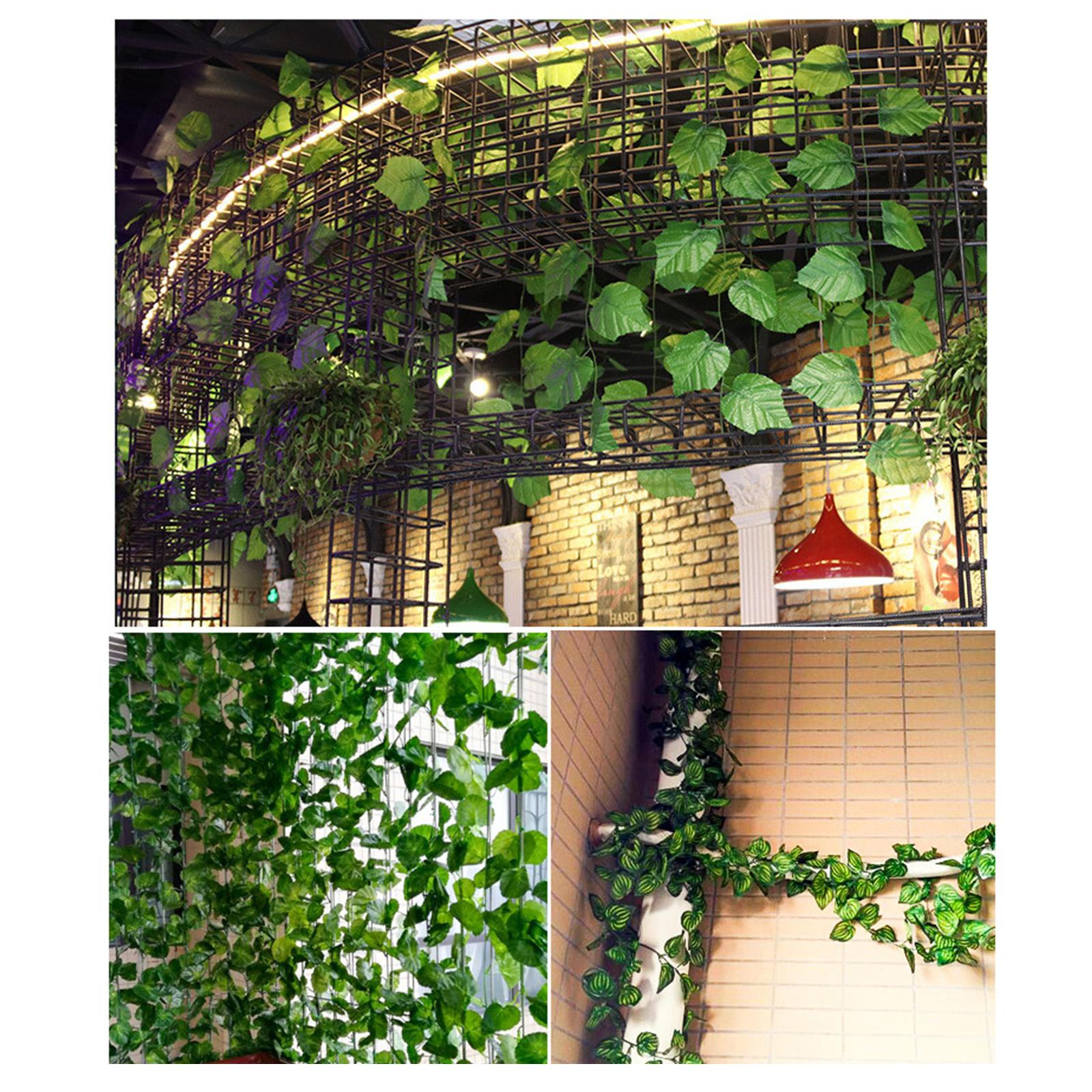 Artificial Fake Flowers Silk Wisteria Garden Plants Vines Hanging Decor 2pcs