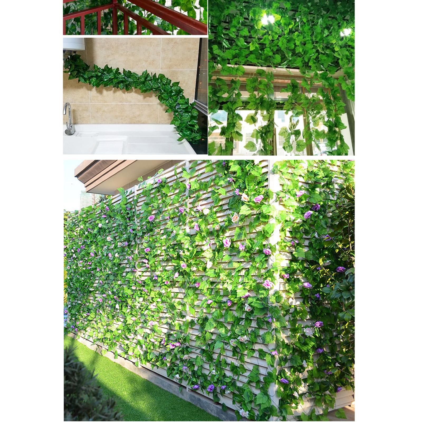 Artificial Fake Flowers Silk Wisteria Garden Plants Vines Hanging Decor 2pcs